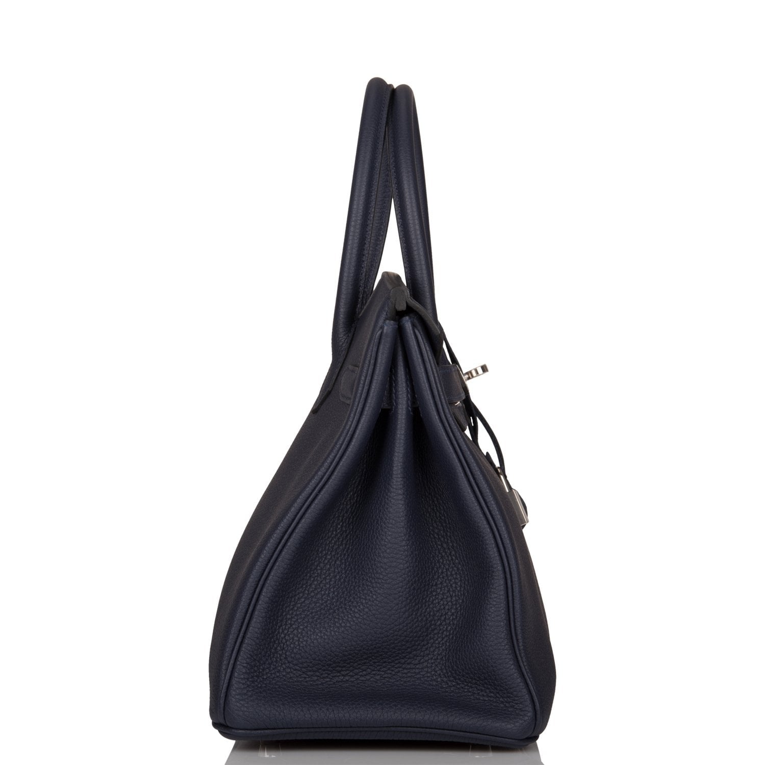 Hermes Birkin Bleu Nuit Togo Palladium Hardware Handbag Travel Bag Palladium Hardware