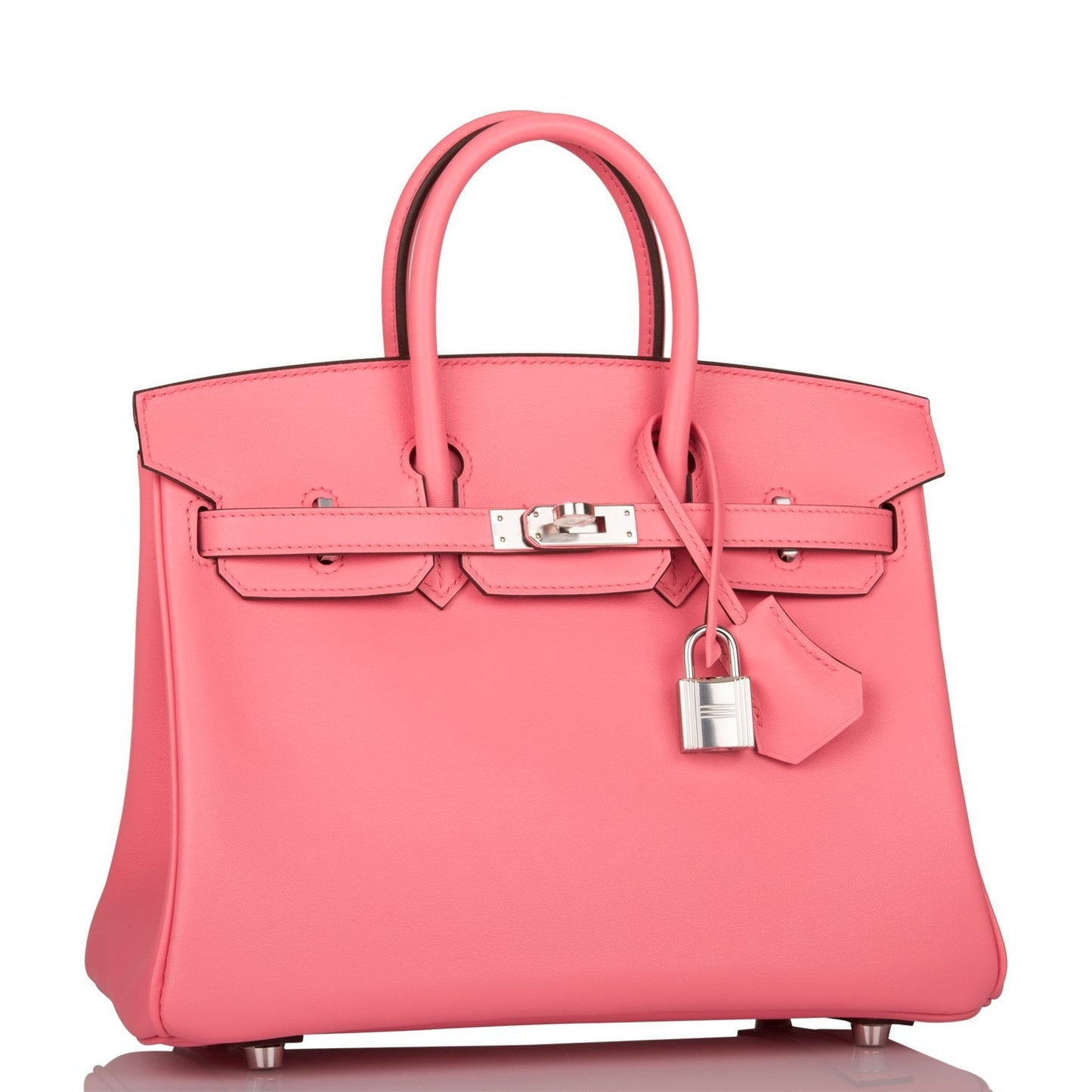 Hermes Birkin Rose Ete Swift Palladium Hardware Handbag Travel Bag Palladium Hardware