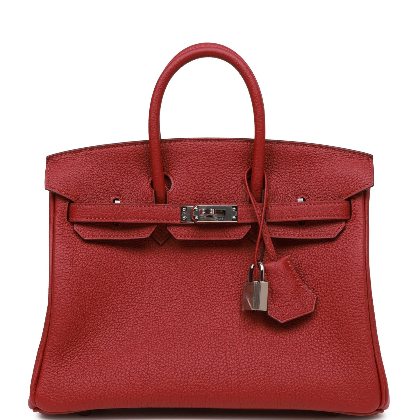 Hermes Birkin Rouge Grenat Togo Palladium Hardware Handbag Travel Bag