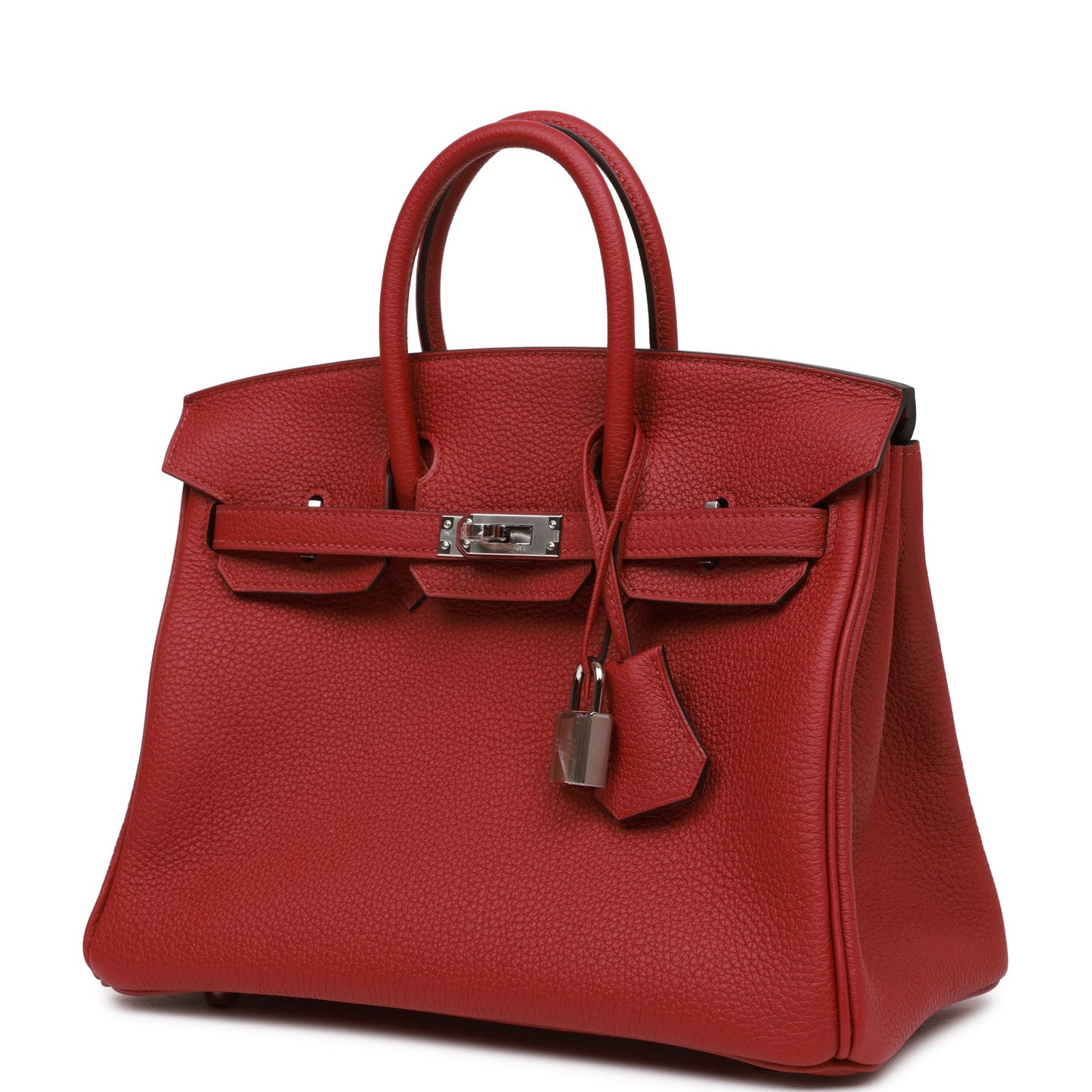 Hermes Birkin Rouge Grenat Togo Palladium Hardware Handbag Travel Bag