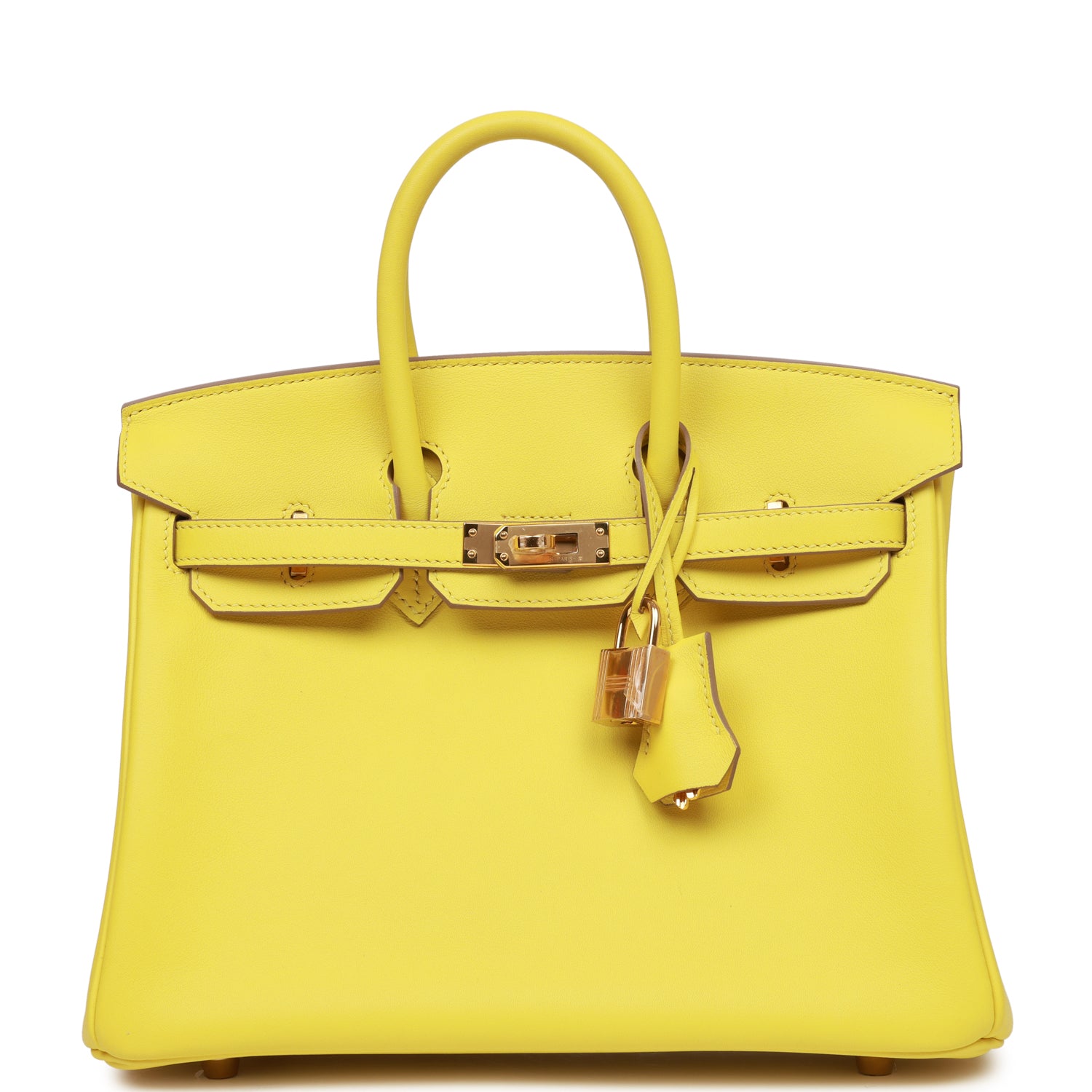 Hermes Birkin Lime Swift Hardware Handbag Gold Travel Bag