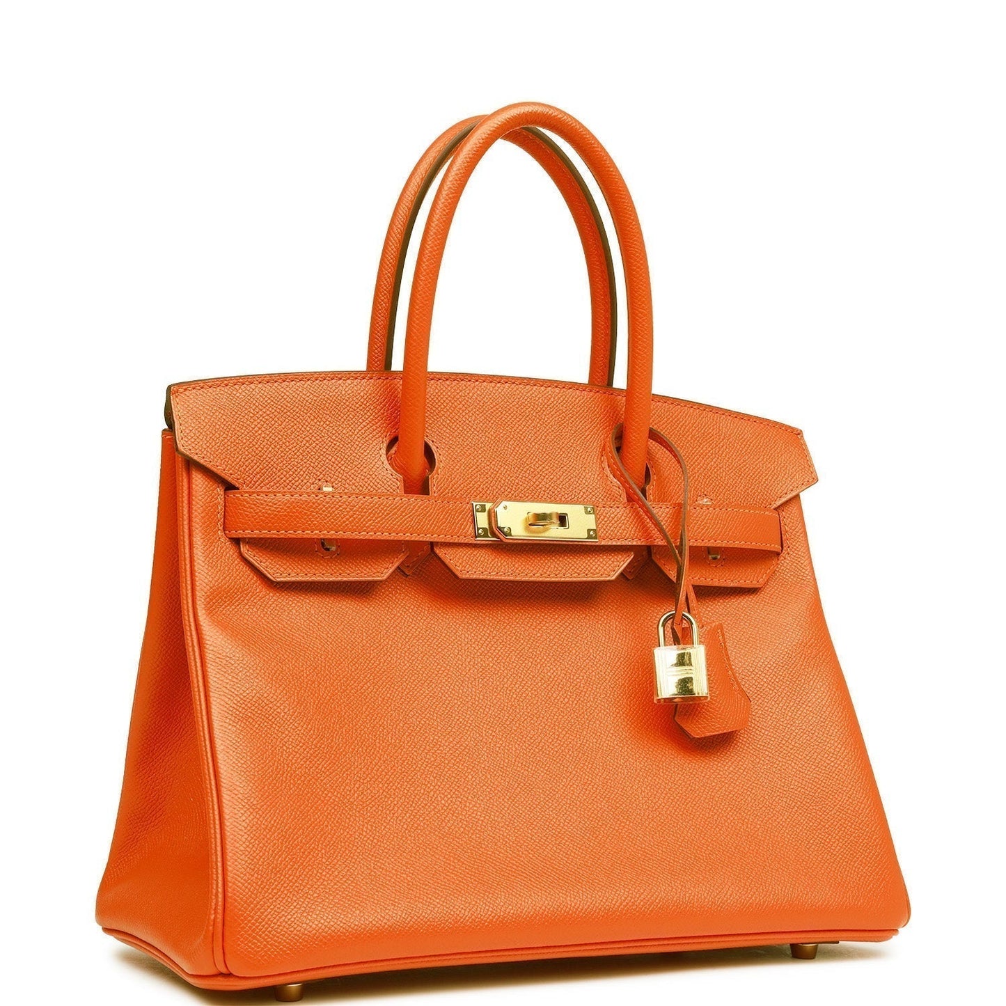 Hermes Birkin Feu Epsom Hardware Handbag Gold Travel Bag Gold Hardware