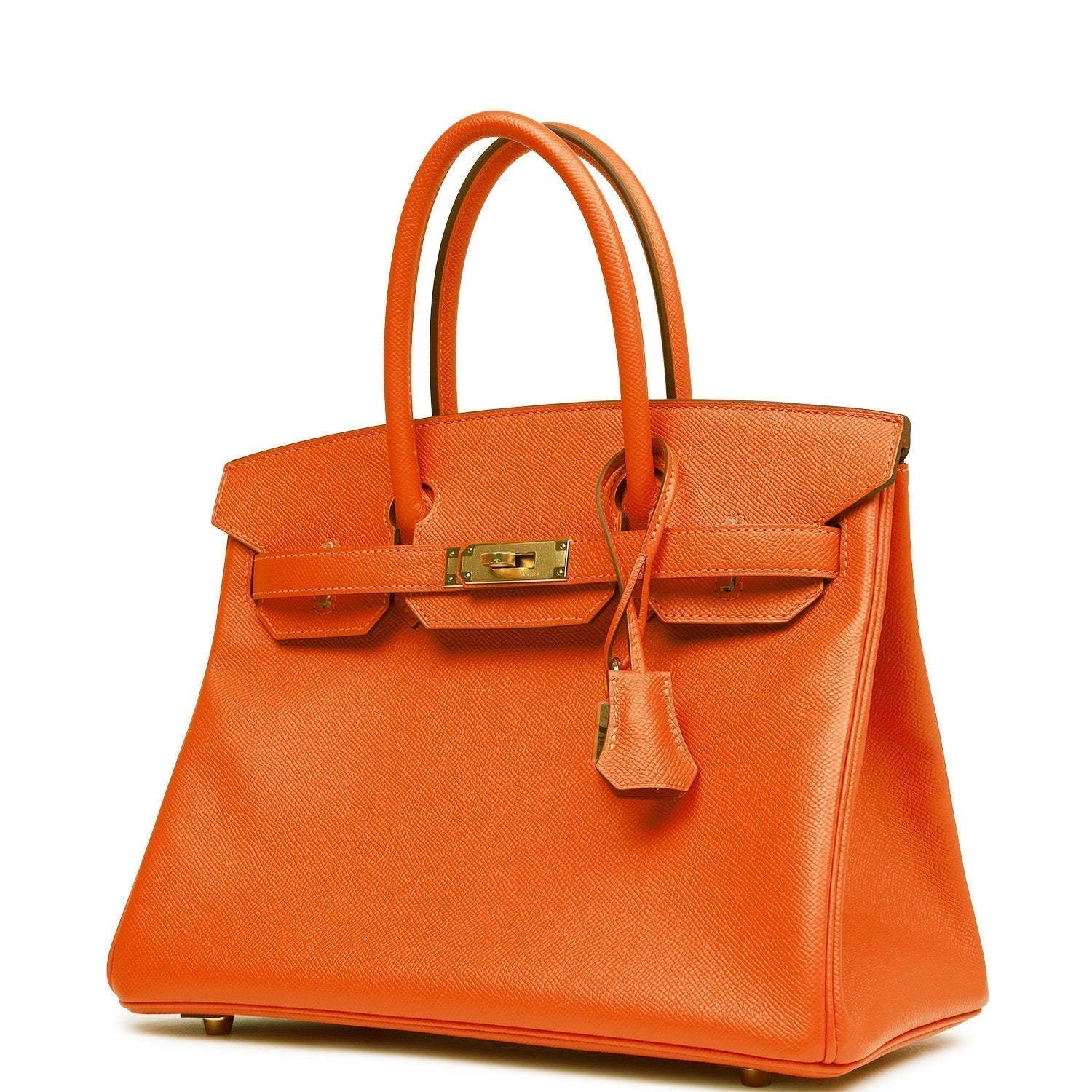 Hermes Birkin Feu Epsom Hardware Handbag Gold Travel Bag Gold Hardware