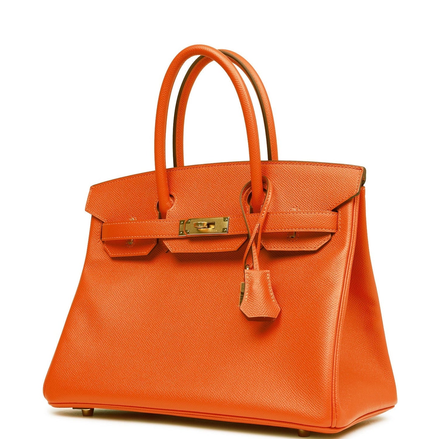 Hermes Birkin Feu Epsom Hardware Handbag Gold Travel Bag For Ki
