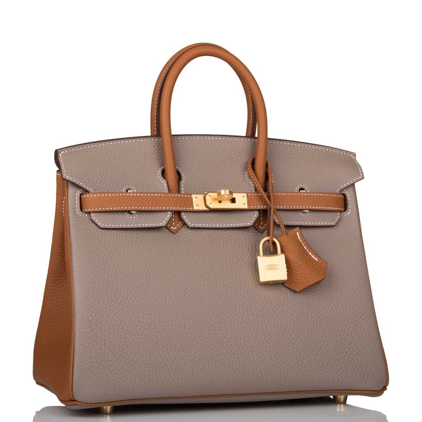 Hermes Birkin Gris Asphalte And Togo Brushed Hardware Gold Travel Bag