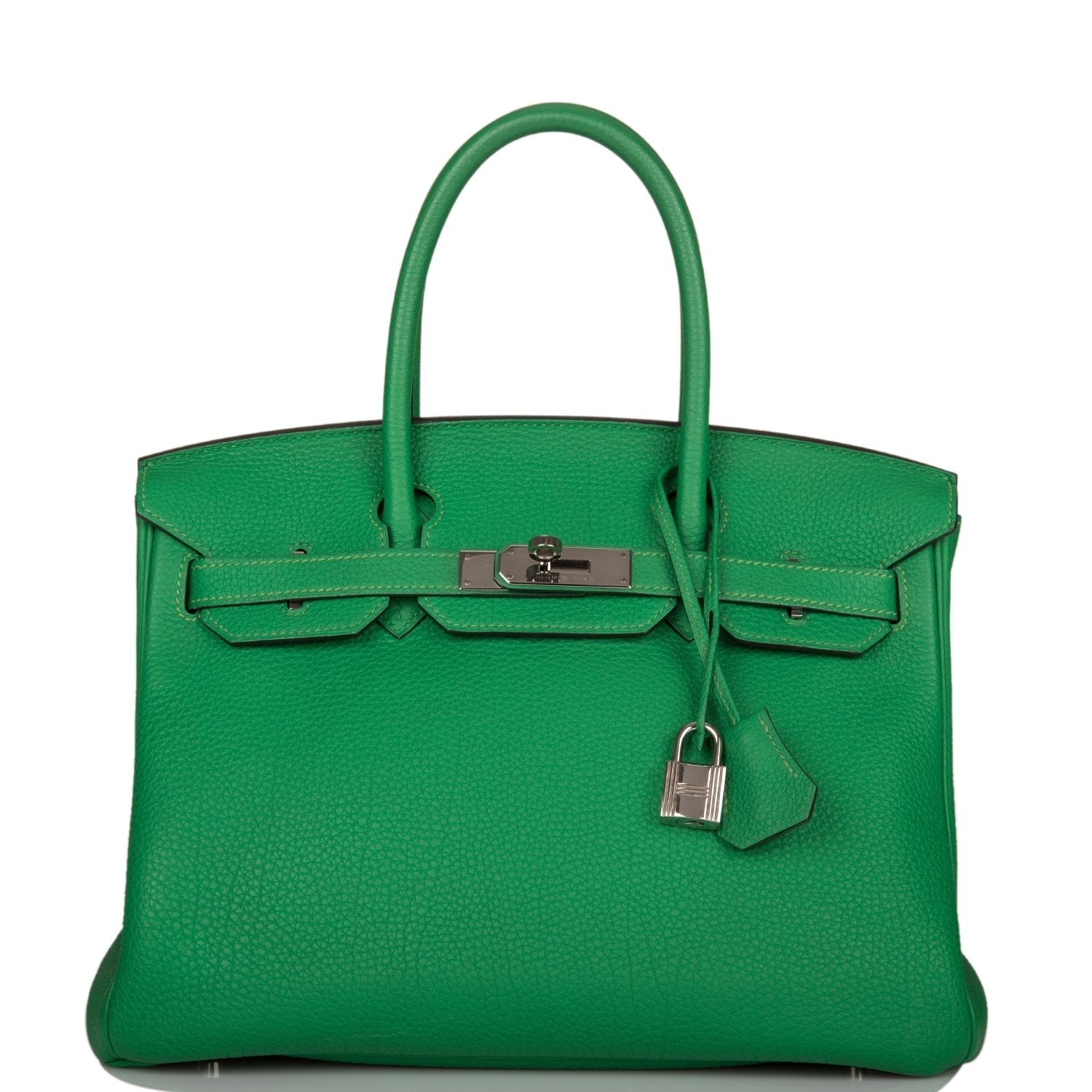 Hermes Birkin Bambou Togo Palladium Hardware Handbag Travel Bag