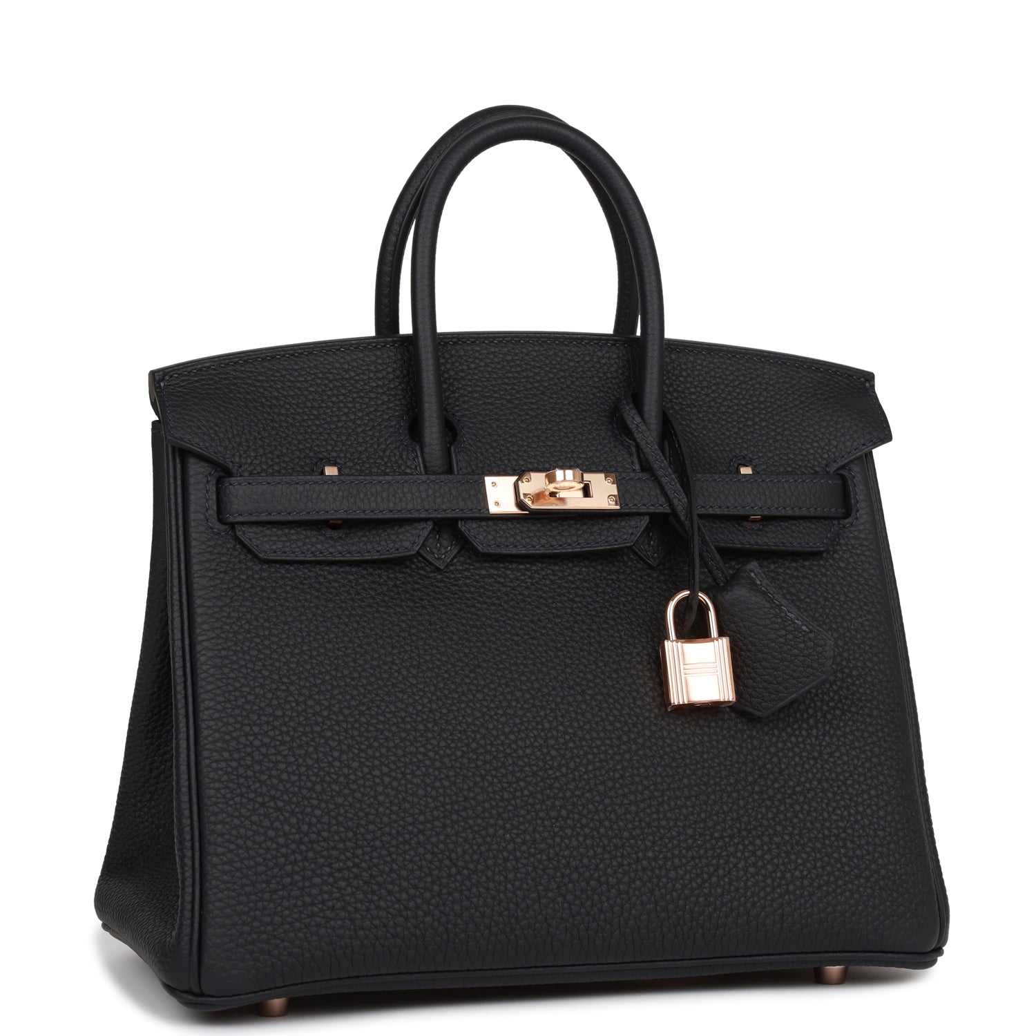Hermes Birkin Caban Togo Rose Hardware Handbag Gold Travel Bag