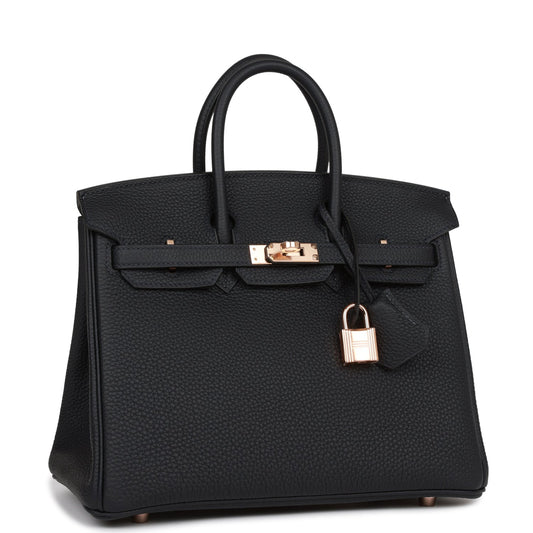Hermes Birkin Caban Togo Rose Hardware Handbag Gold Travel Bag
