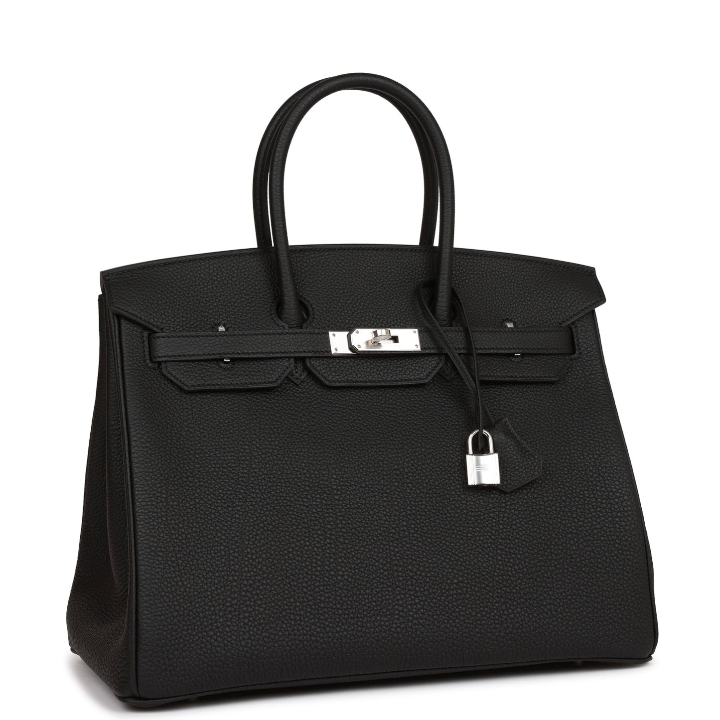 Hermes Birkin Togo Palladium Hardware Handbag Black Travel Bag Hardware 8