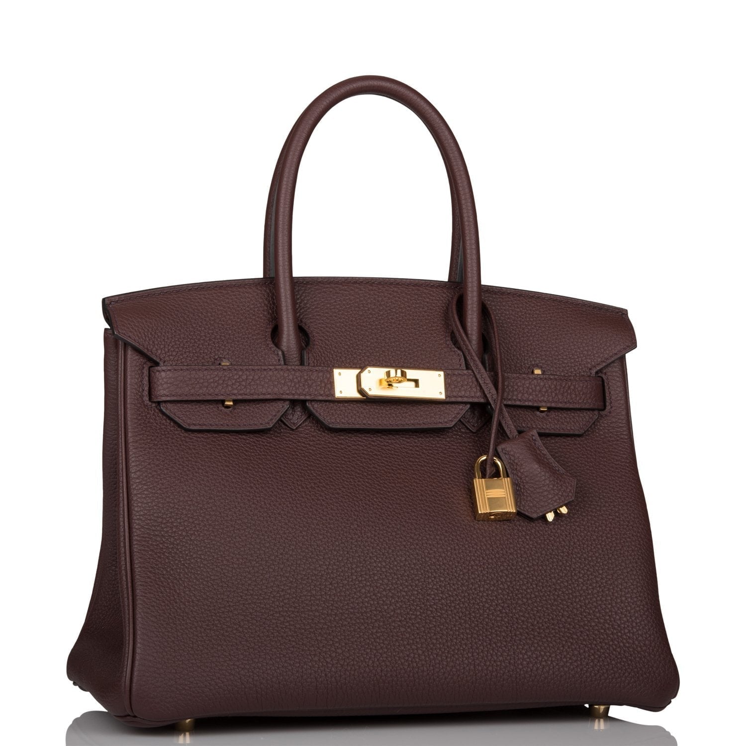 Hermes Birkin Rouge Sellier Togo Hardware Handbag Gold Travel Bag Gold Hardware