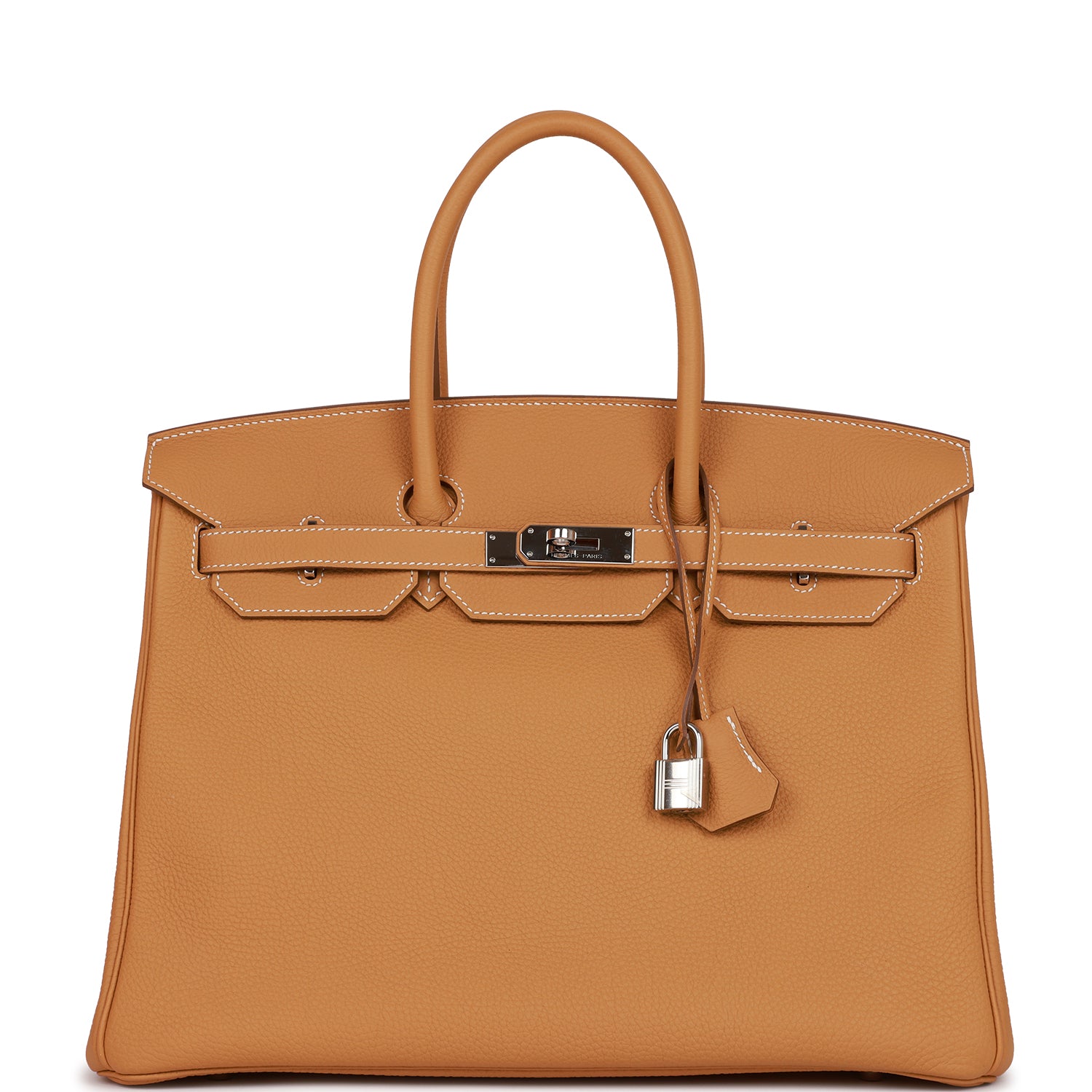 Hermes Birkin Sable Togo Palladium Hardware Handbag Travel Bag