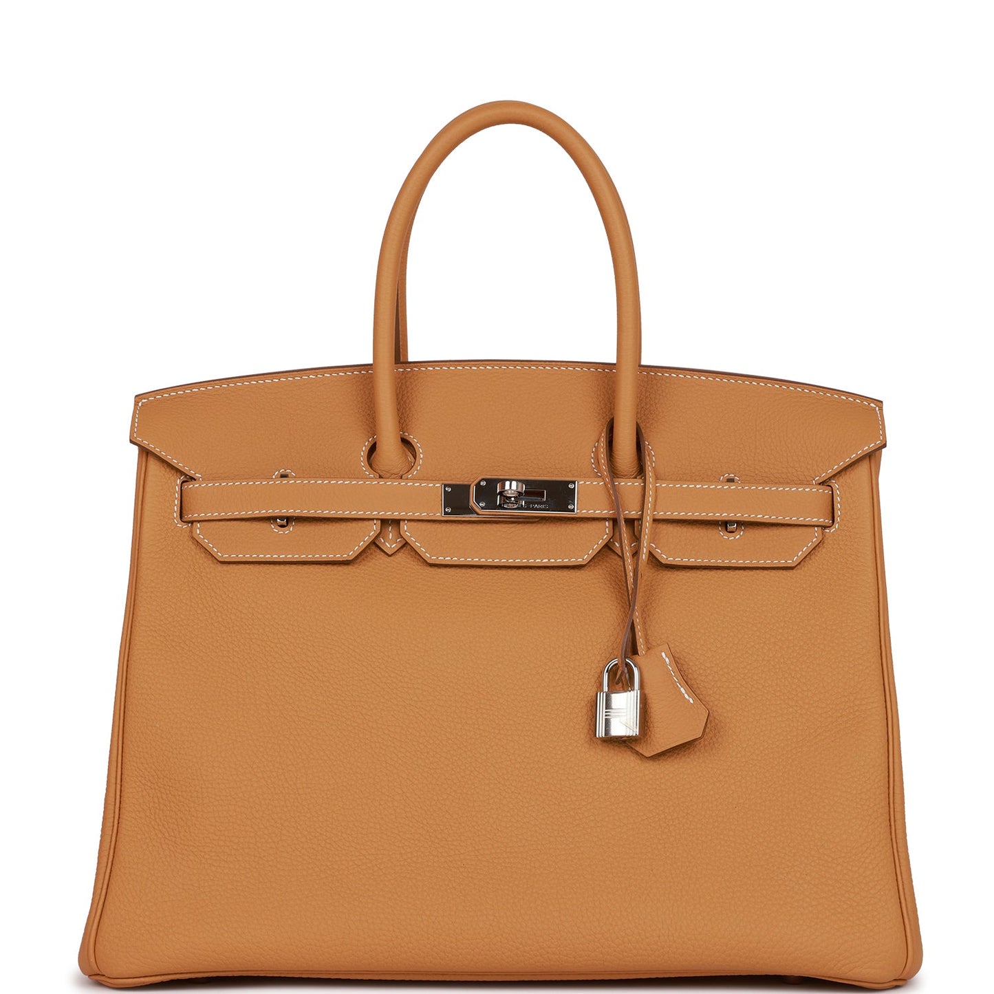 Hermes Birkin Sable Togo Palladium Hardware Handbag Travel Bag