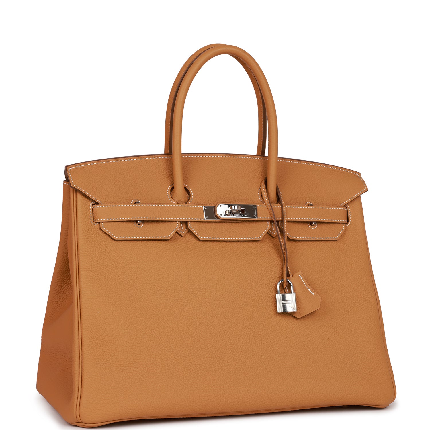 Hermes Birkin Sable Togo Palladium Hardware Handbag Travel Bag