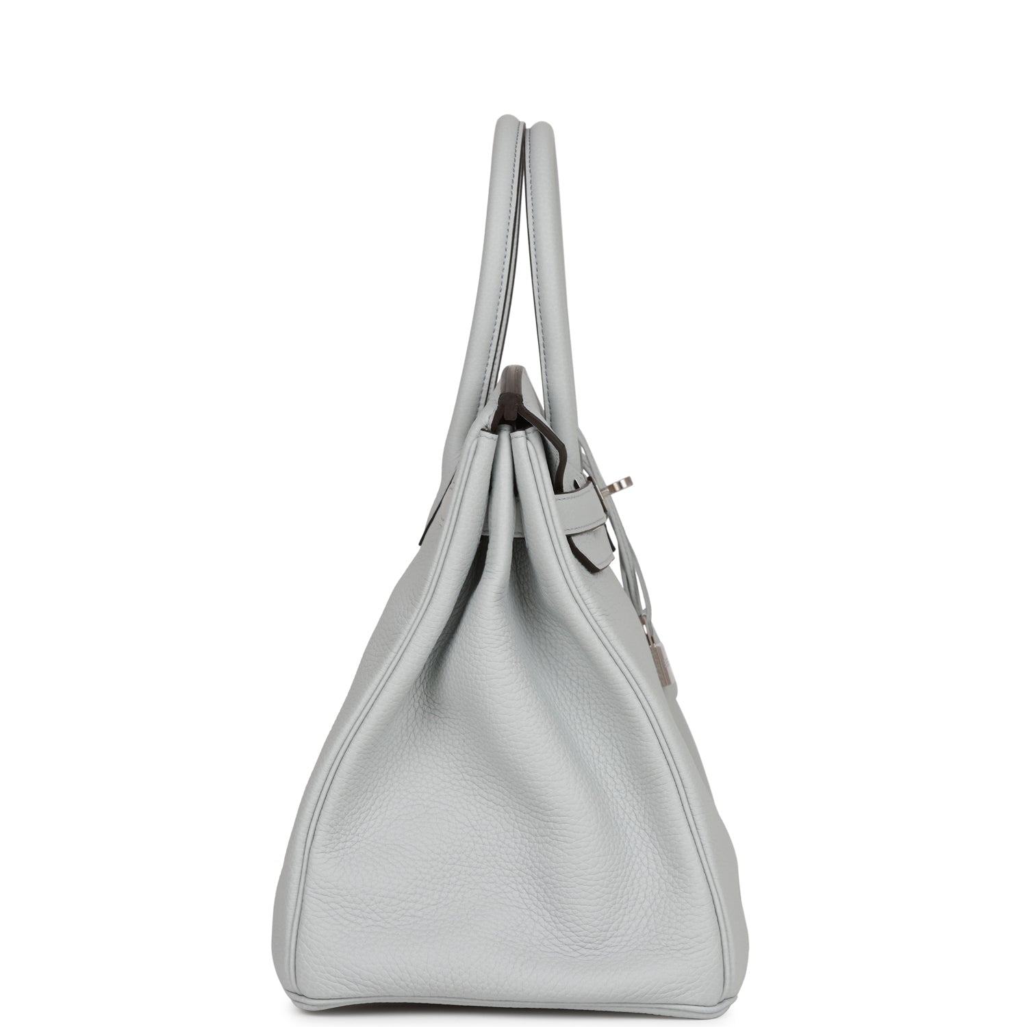 Hermes Birkin Bleu Pale Clemence Palladium Hardware Handbag Travel Bag