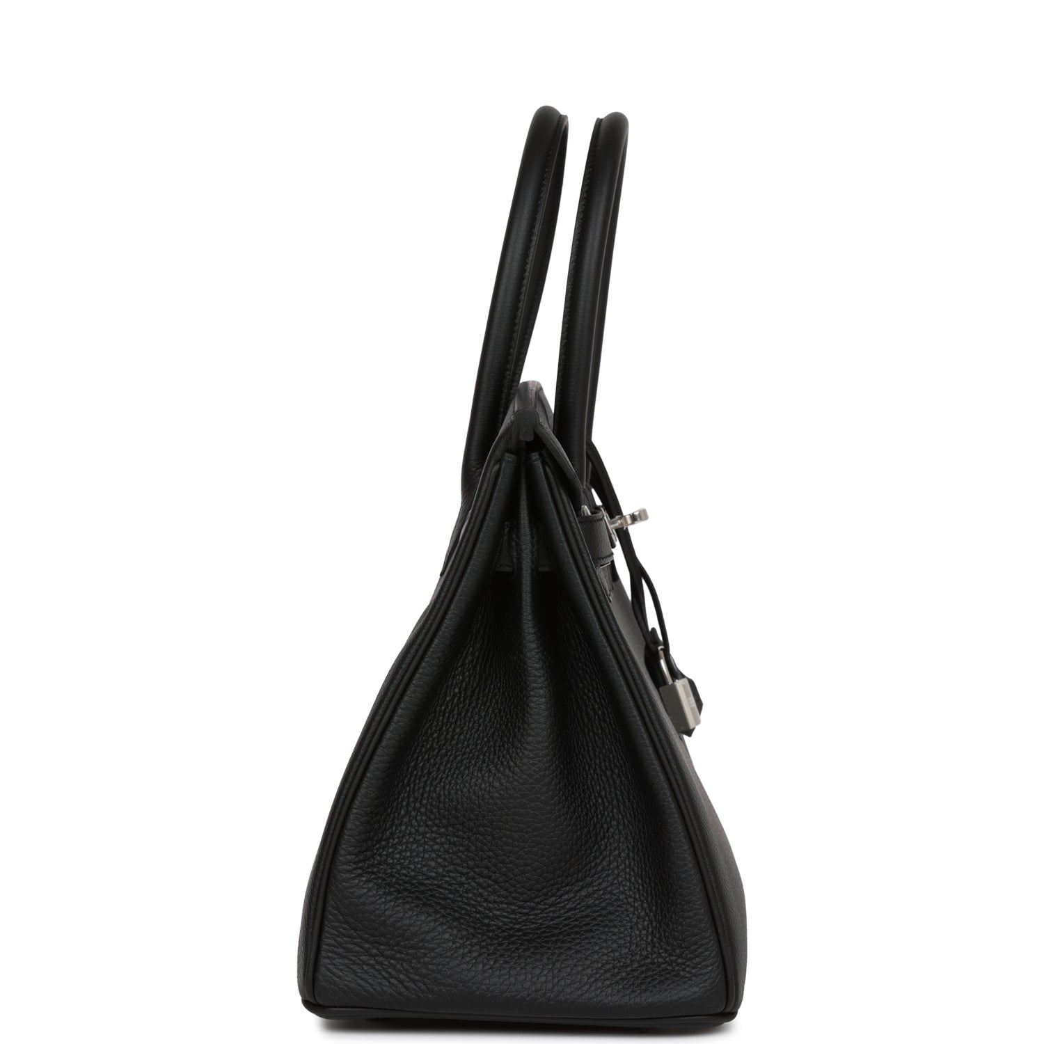 Hermes Birkin Togo Palladium Hardware Handbag Black Travel Bag 30