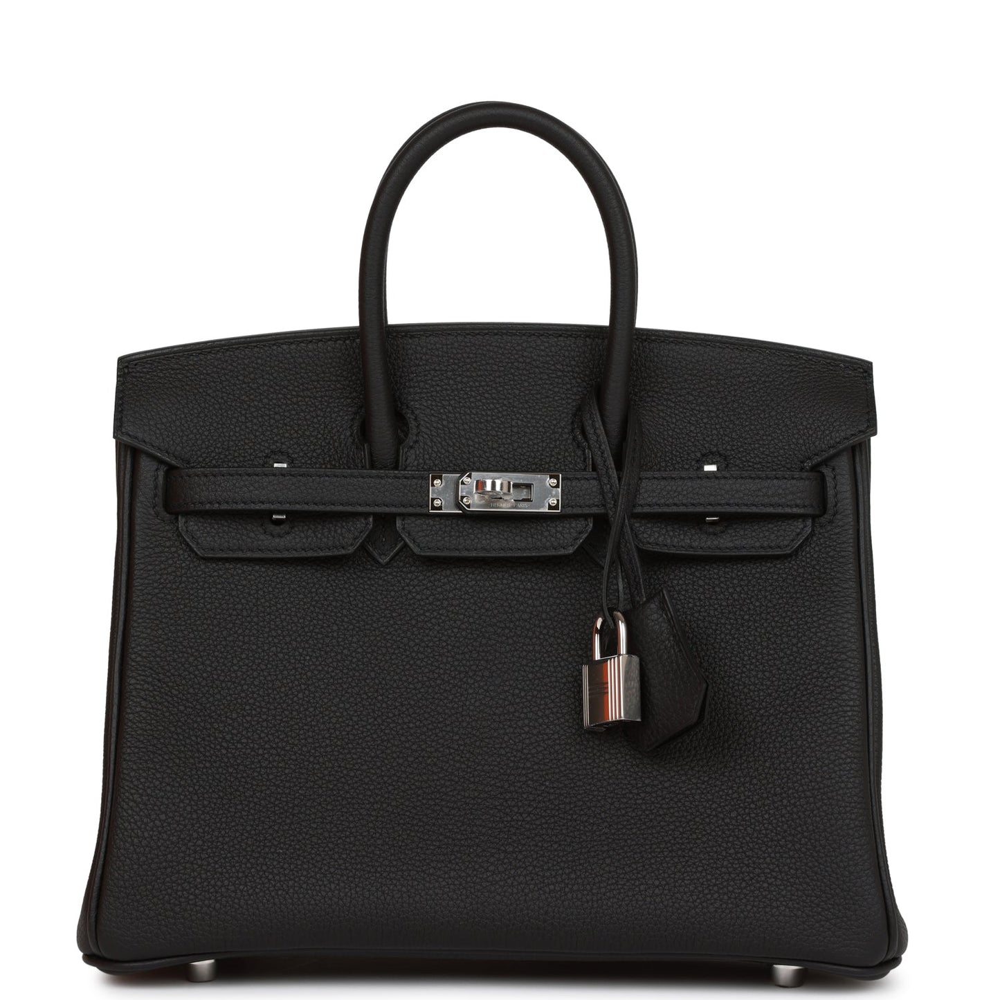 Hermes Birkin Togo Palladium Hardware Handbag Black Travel Bag 37