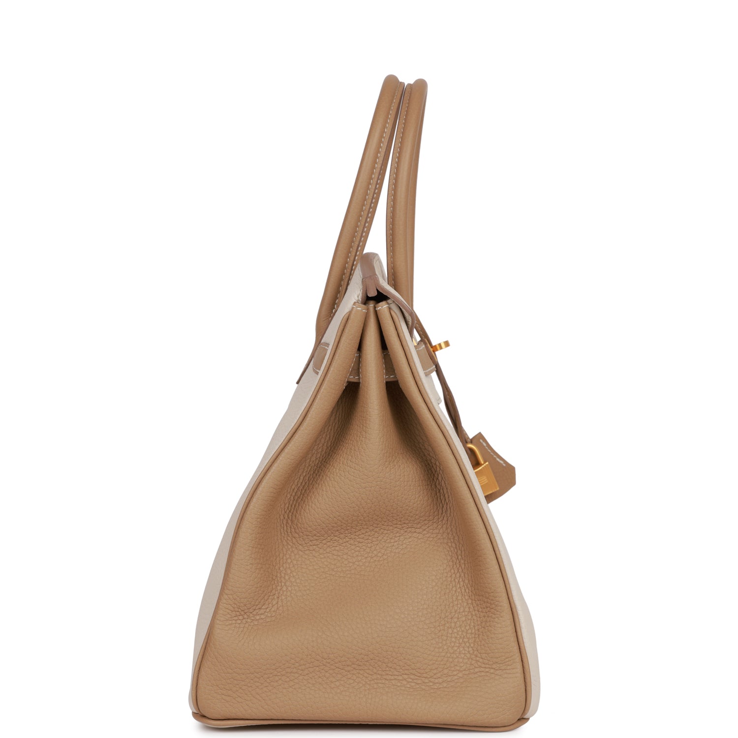 Hermes Special Order Hss Birkin Craie And Trench Gold Travel Bag