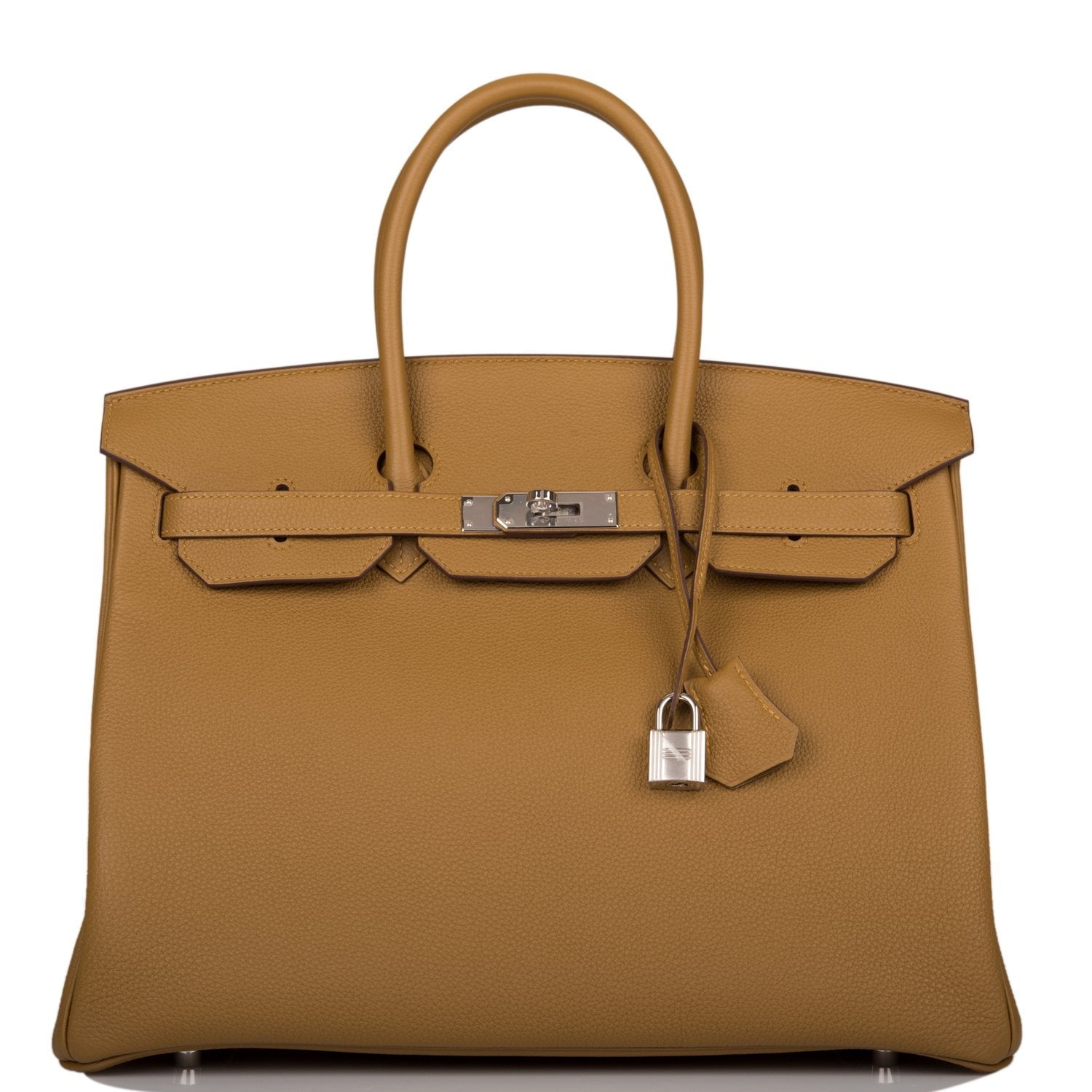 Hermes Birkin Bronze Or Togo Palladium Hardware Handbag Travel Bag