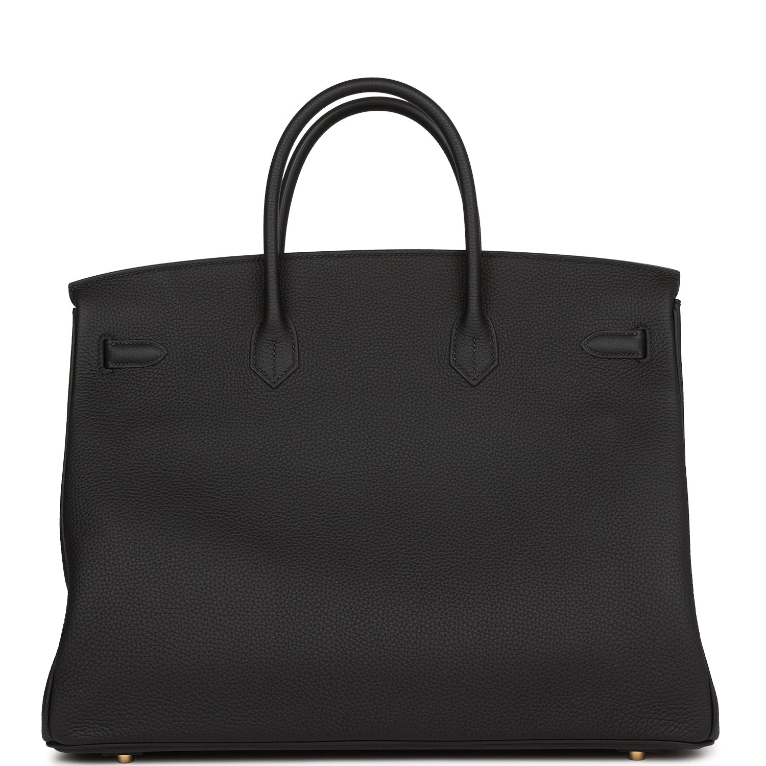 Hermes Birkin Togo Hardware Handbag Black Gold Travel Bag