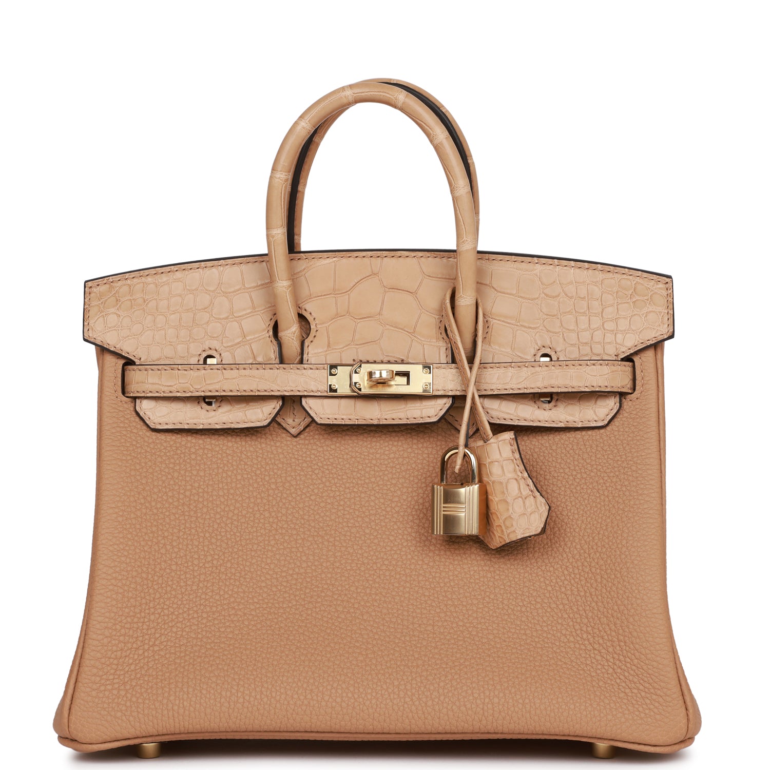 Hermes Birkin Chai Matte Alligator And Togo Touch Travel Bag 4