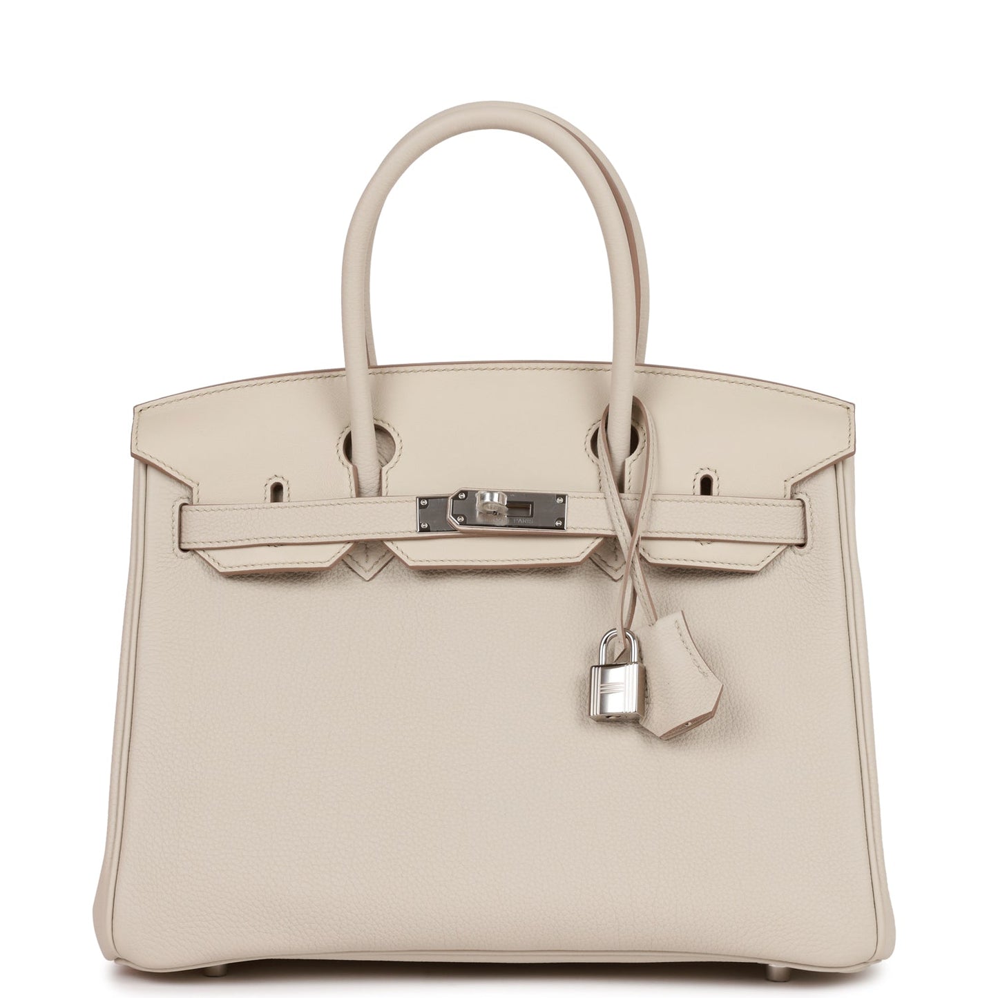 Hermes Birkin Beton Togo And Swift Palladium Hardware Handbag Travel Bag