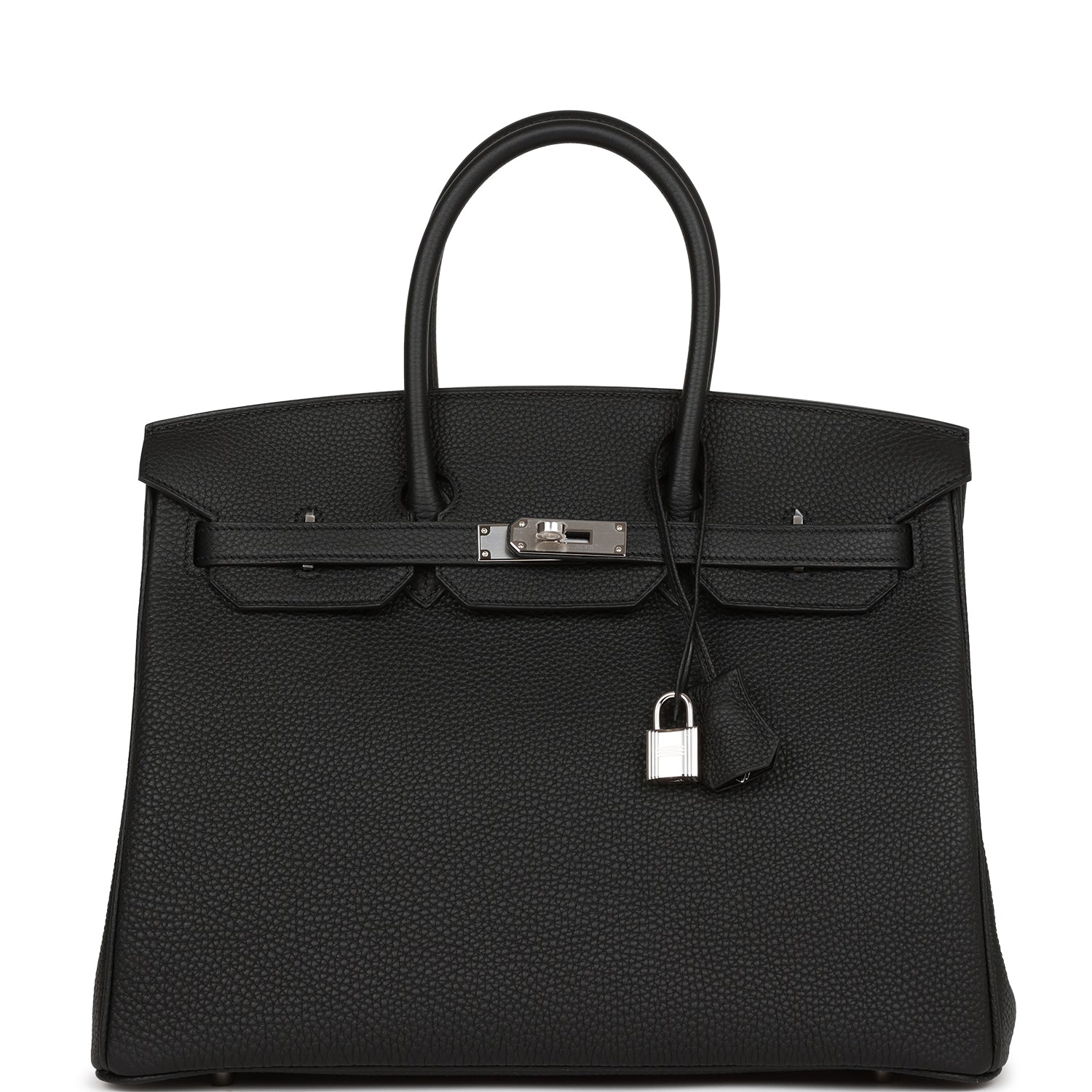 Hermes Birkin Togo Palladium Hardware Handbag Black Travel Bag Hardware 13