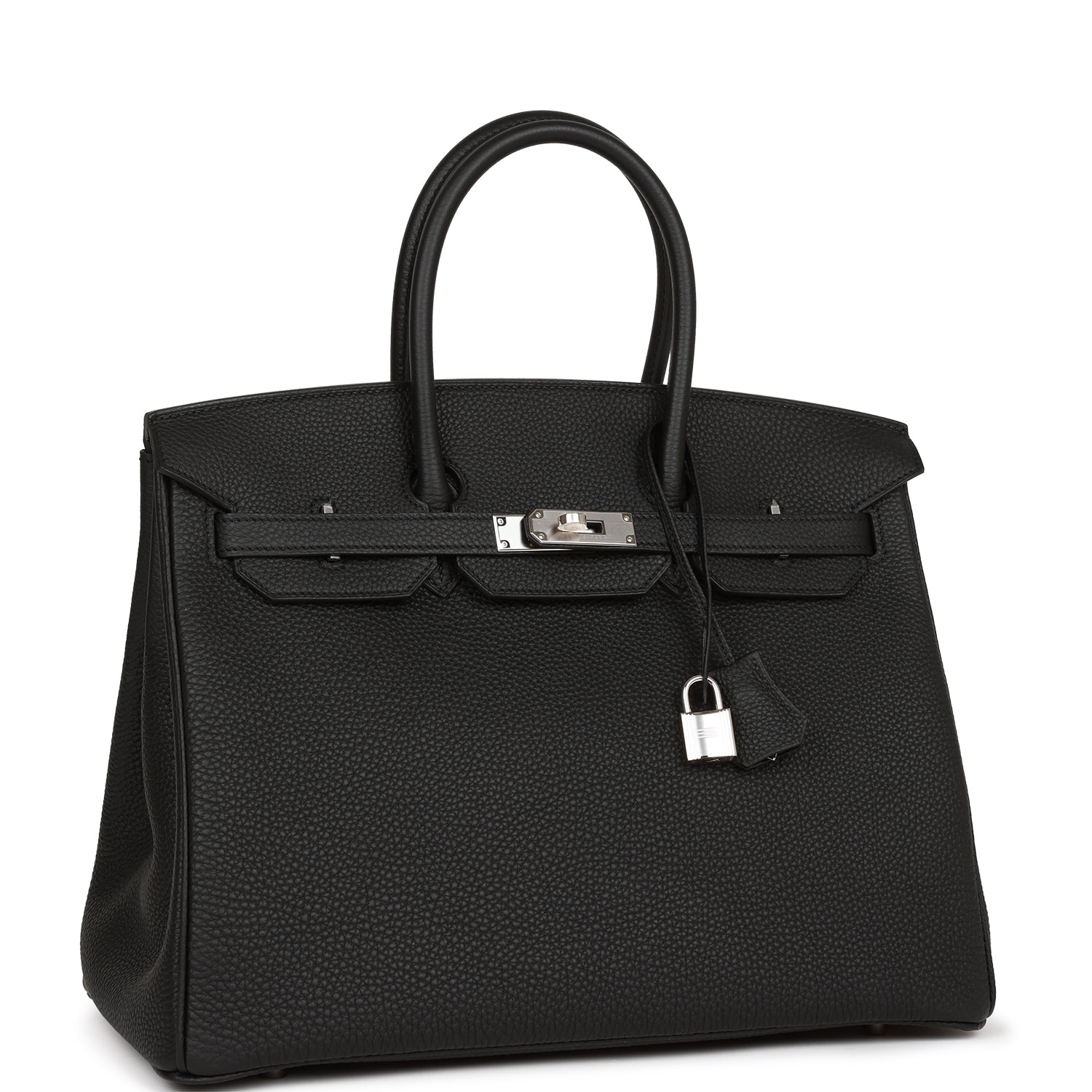 Hermes Birkin Togo Palladium Hardware Handbag Black Travel Bag Hardware 13