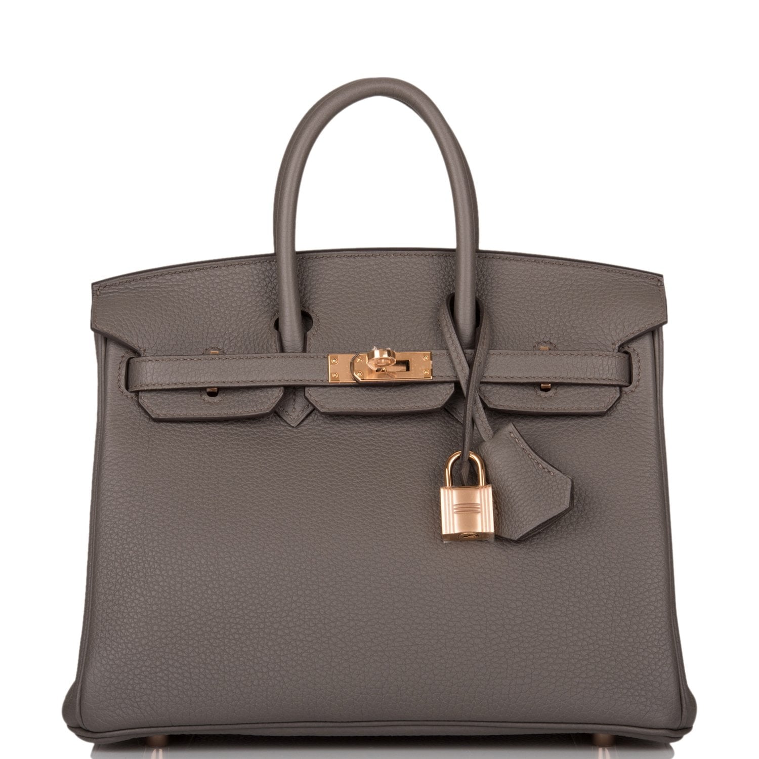 Hermes Birkin Etain Togo Rose Hardware Handbag Gold Travel Bag 7
