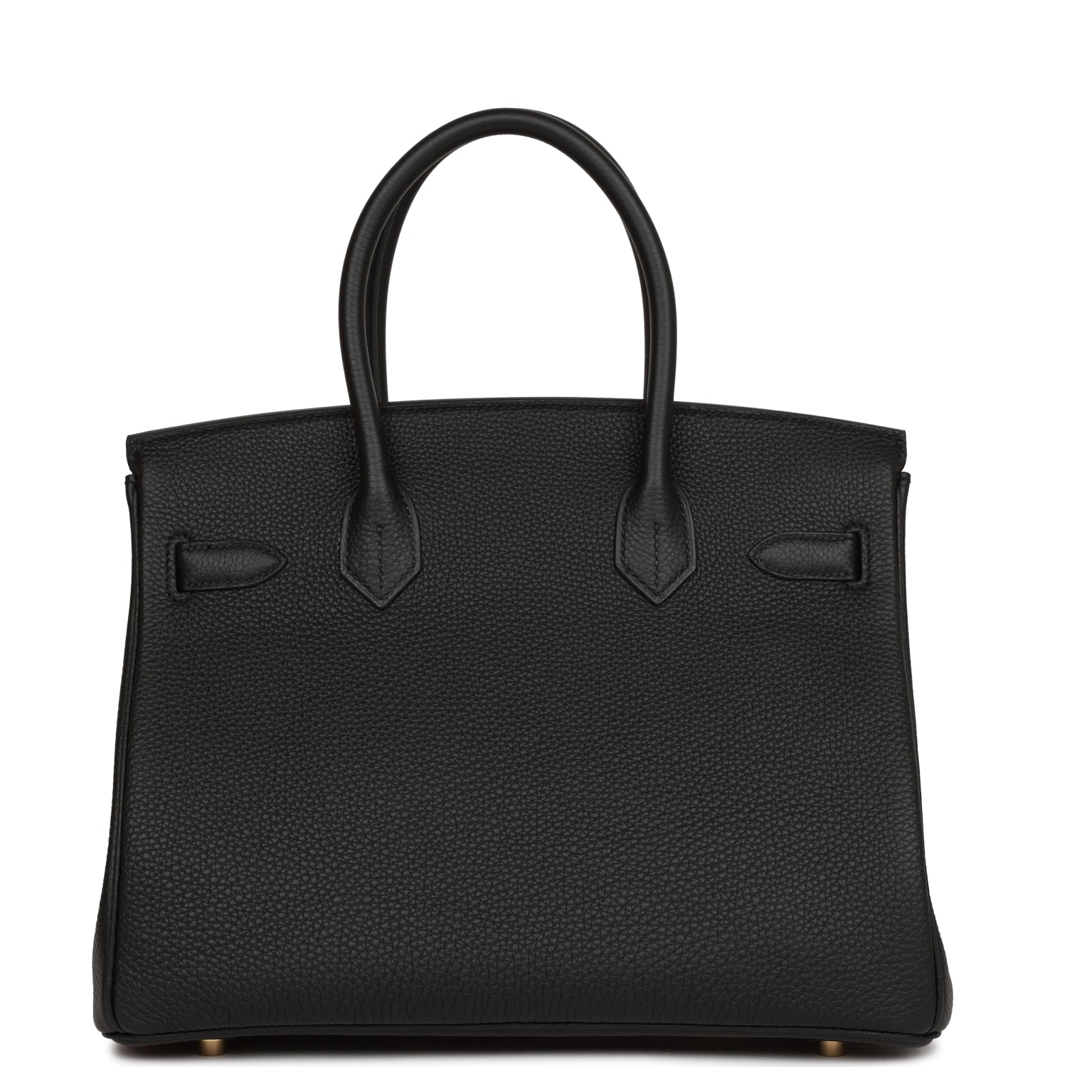 Hermes Birkin Togo Hardware Handbag Black Gold Travel Bag 27