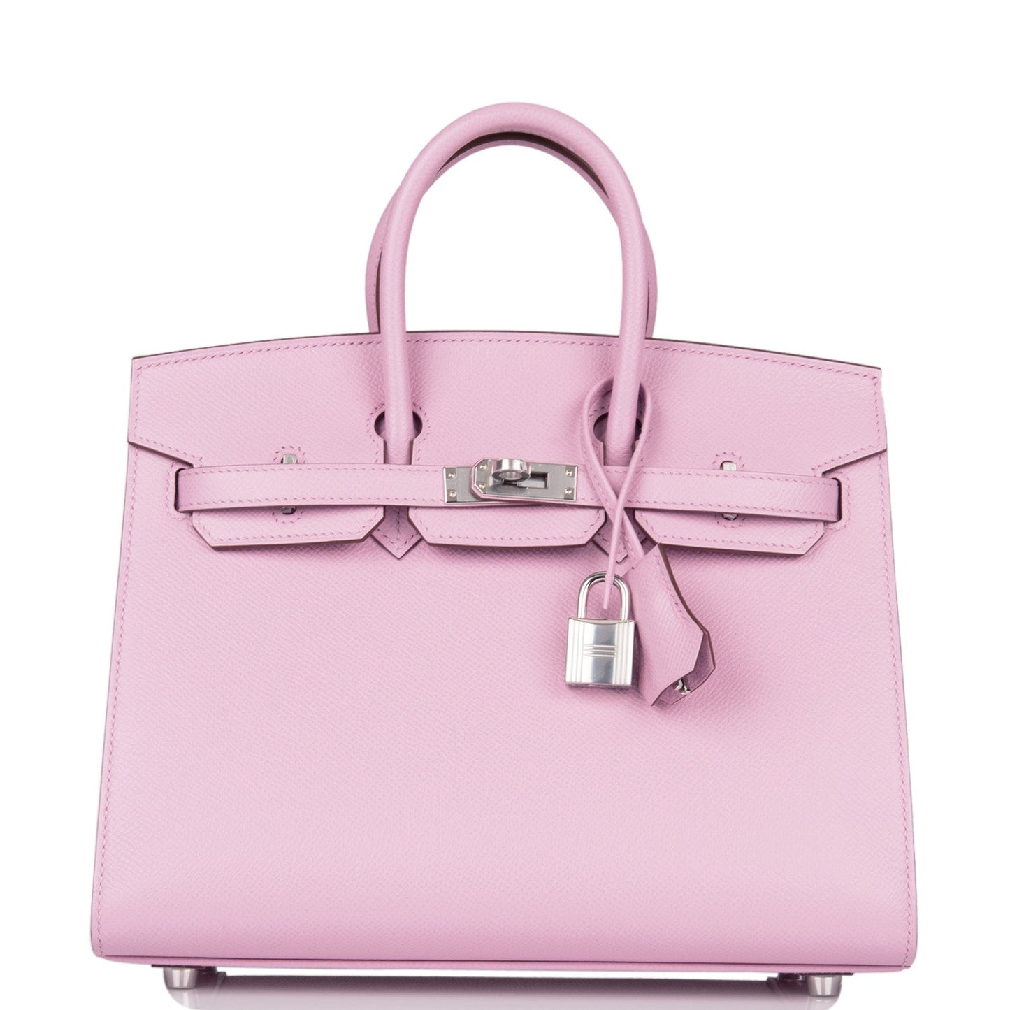 Hermes Birkin Sellier Mauve Sylvestre Epsom Palladium Hardware Travel Bag