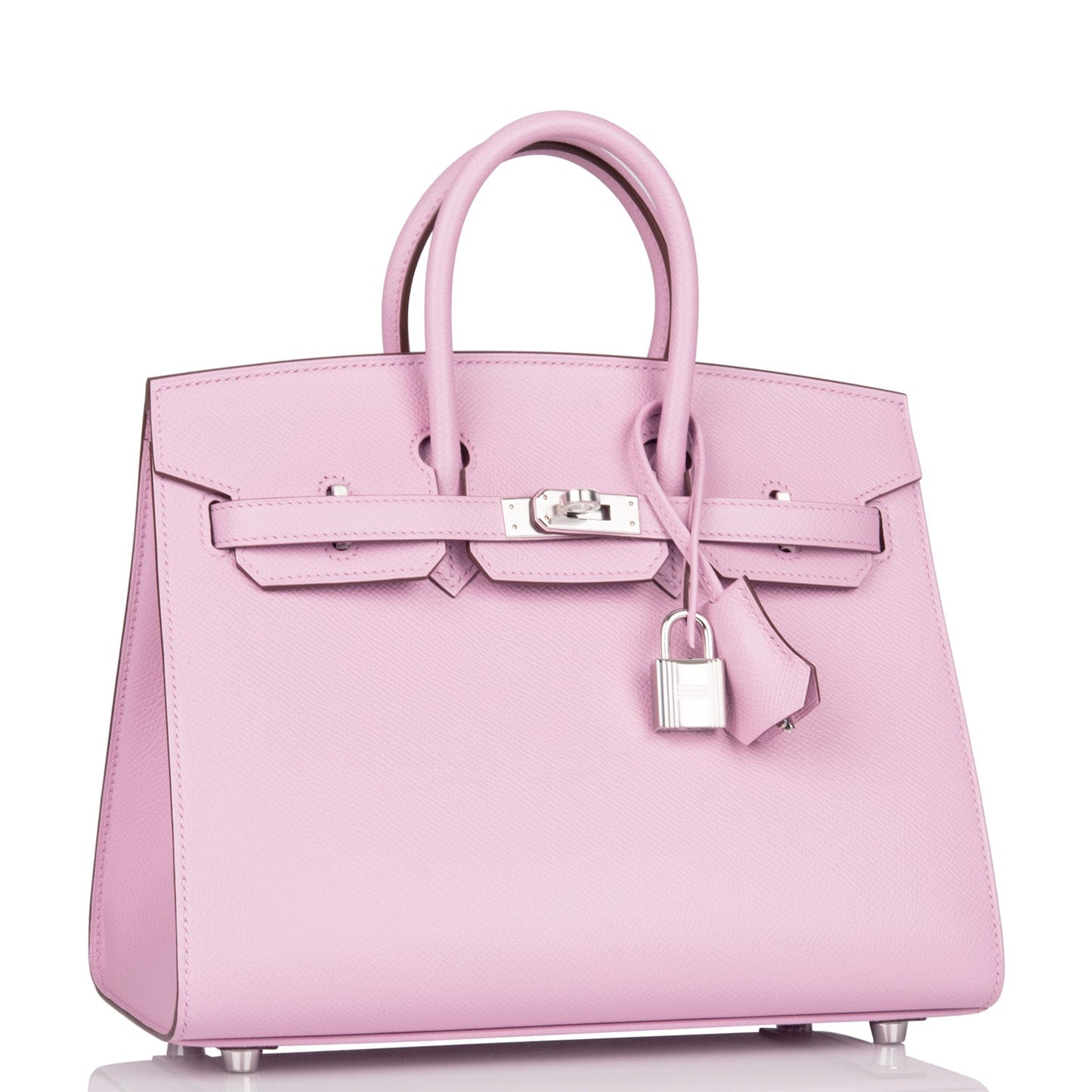 Hermes Birkin Sellier Mauve Sylvestre Epsom Palladium Hardware Travel Bag