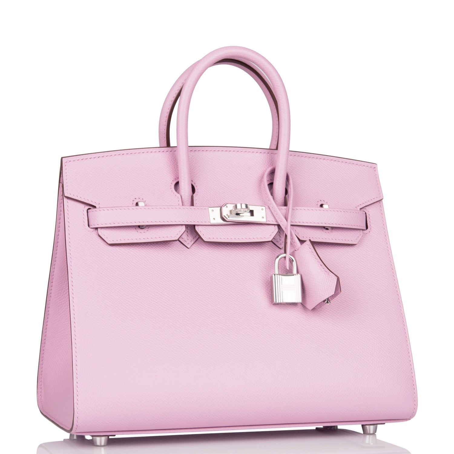 Hermes Birkin Sellier Mauve Sylvestre Epsom Palladium Hardware Travel Bag