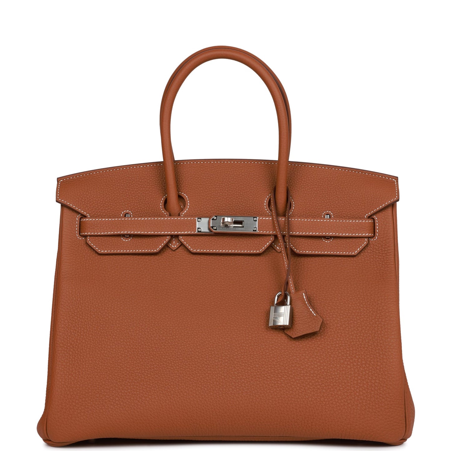 Hermes Birkin Togo Palladium Hardware Handbag Gold Travel Bag Palladium Hardware 4