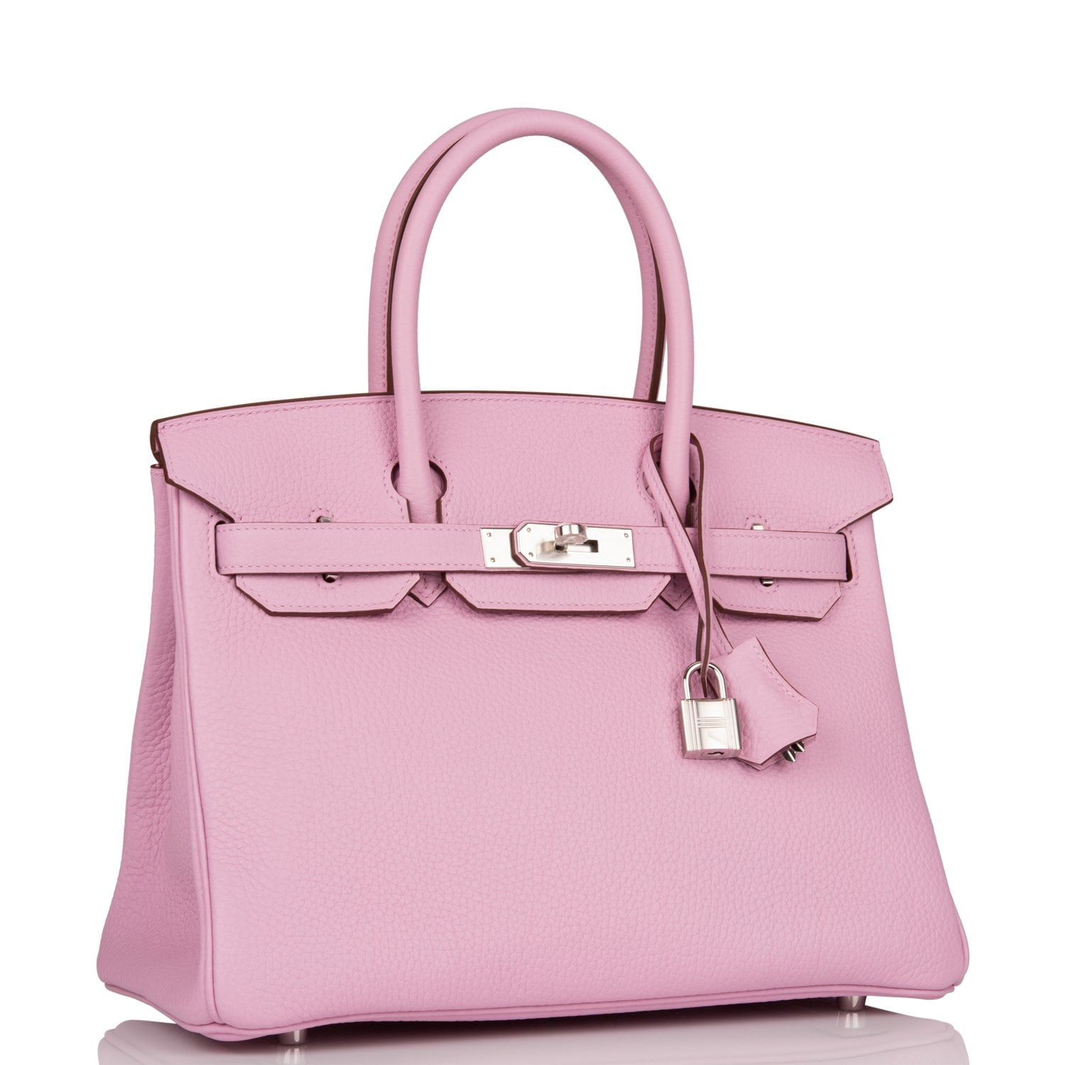 Hermes Birkin Mauve Sylvestre Clemence Palladium Hardware Handbag Travel Bag