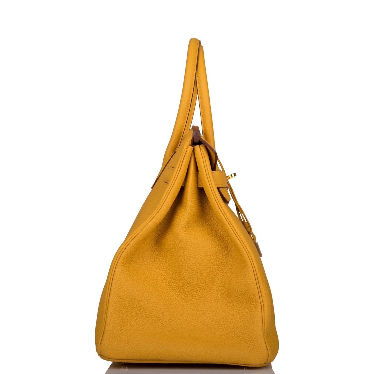 Hermes Birkin Jaune Ambre Togo Hardware Handbag Gold Travel Bag
