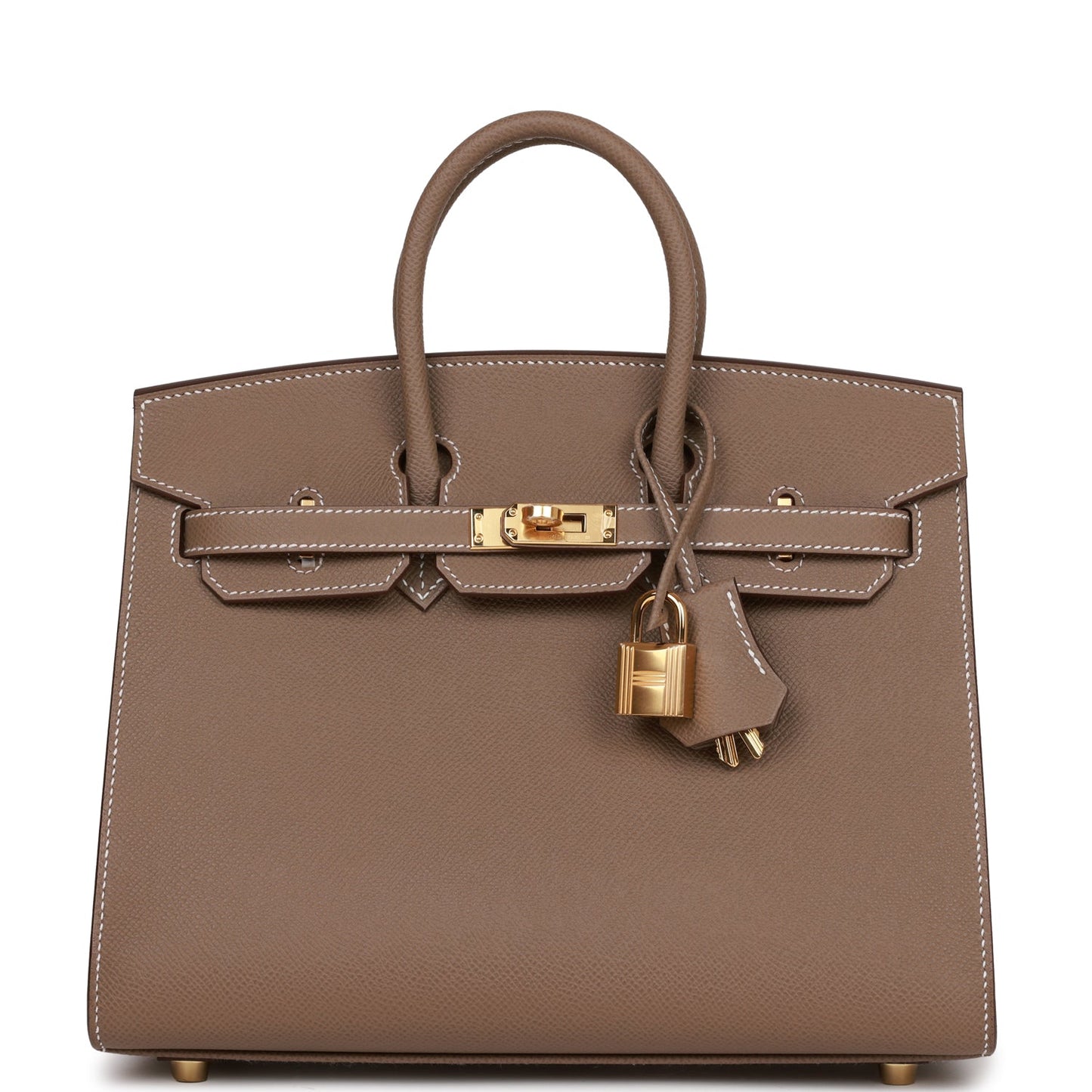 Hermes Birkin Sellier Etoupe Epsom Hardware Handbag Gold Travel Bag