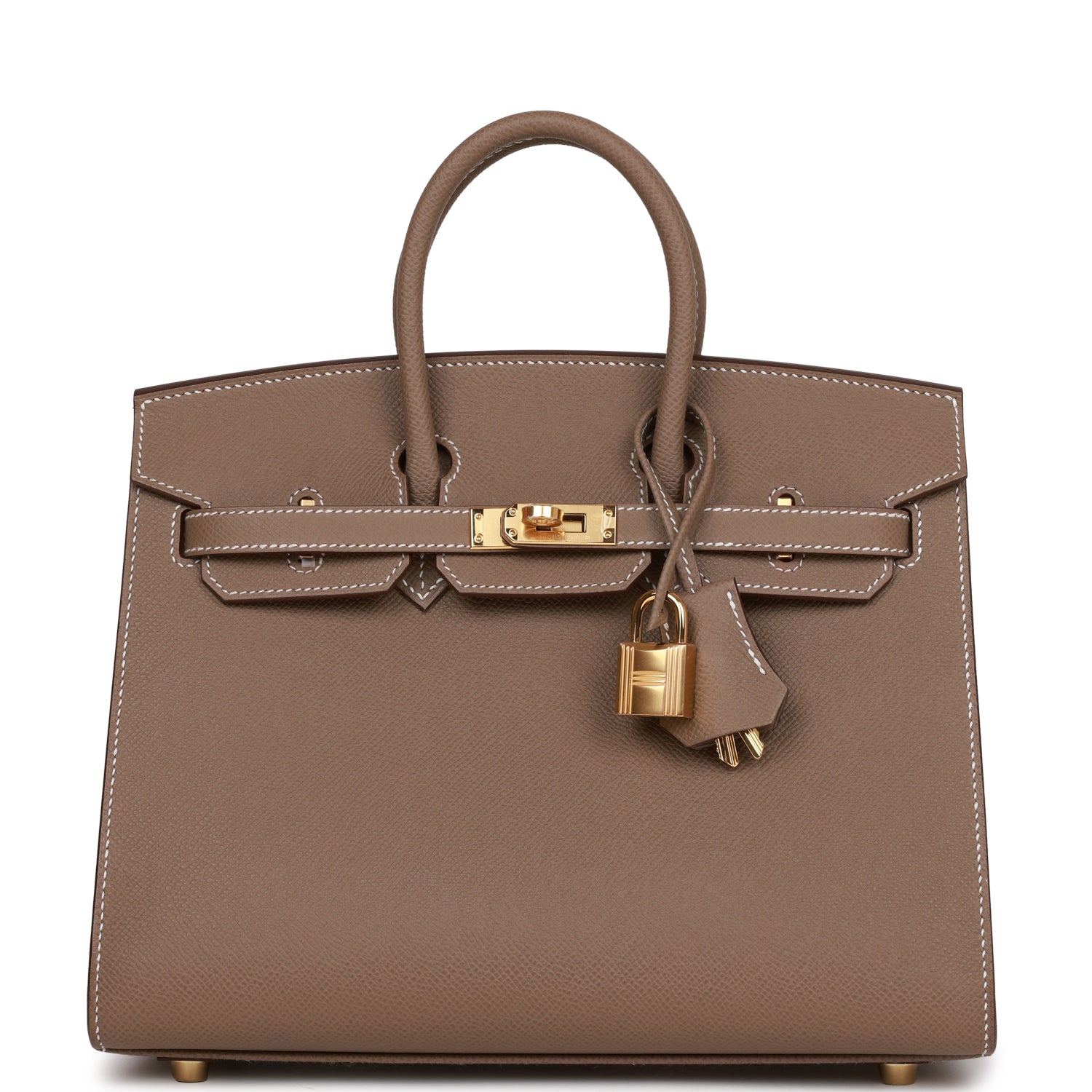 Hermes Birkin Sellier Etoupe Epsom Hardware Handbag Gold Travel Bag
