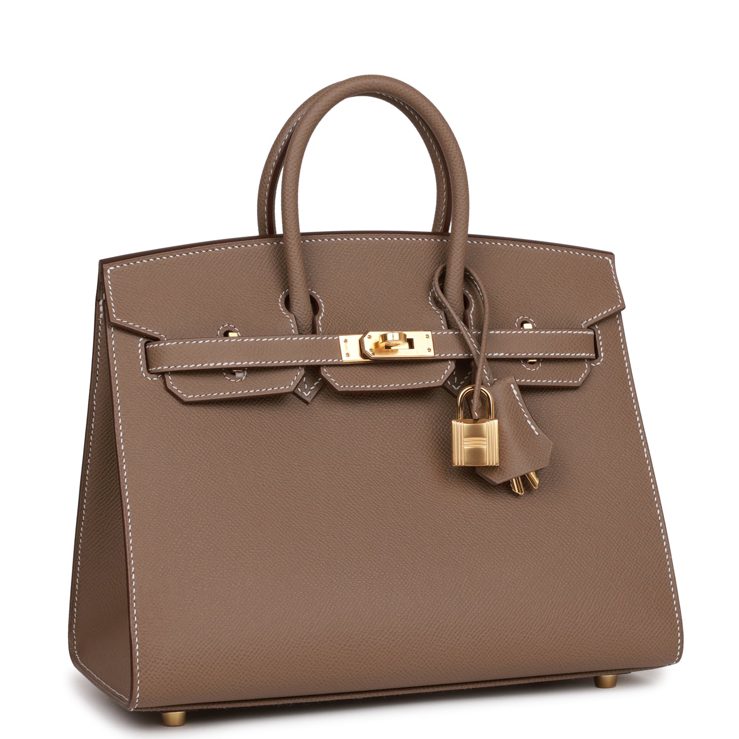 Hermes Birkin Sellier Etoupe Epsom Hardware Handbag Gold Travel Bag