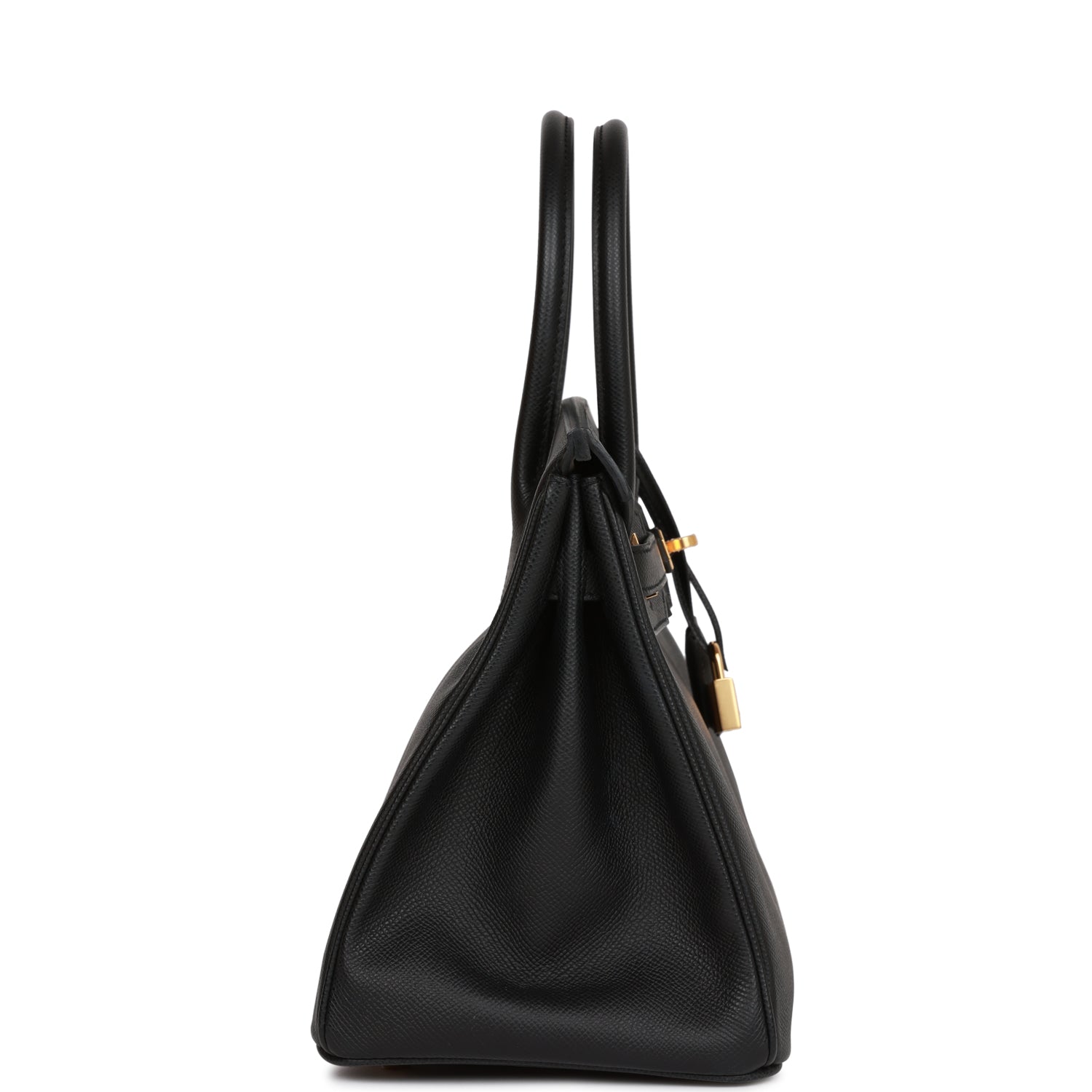 Hermes Birkin Epsom Hardware Handbag Black Gold Travel Bag Hardware 2