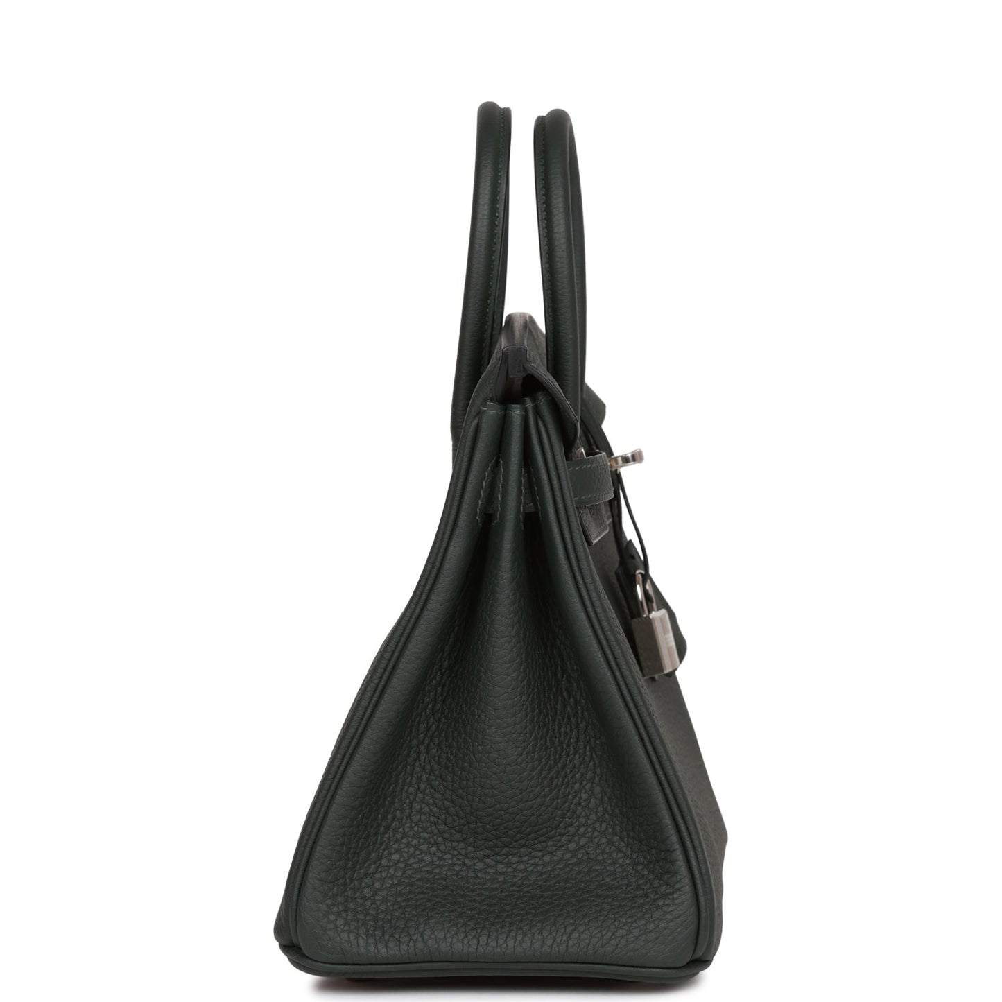 Hermes Birkin Vert Fonce Togo Palladium Hardware Handbag Travel Bag