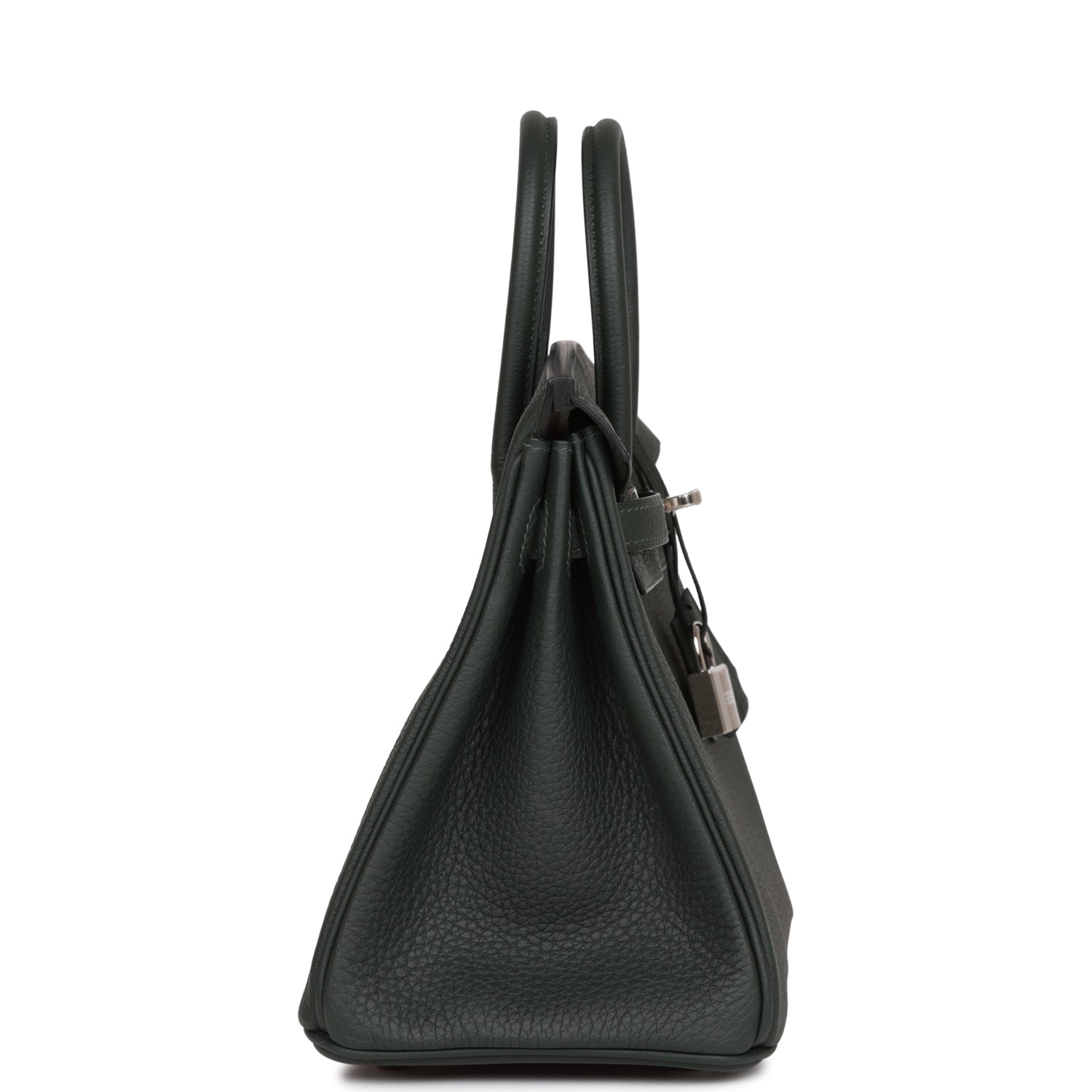 Hermes Birkin Vert Fonce Togo Palladium Hardware Handbag Travel Bag