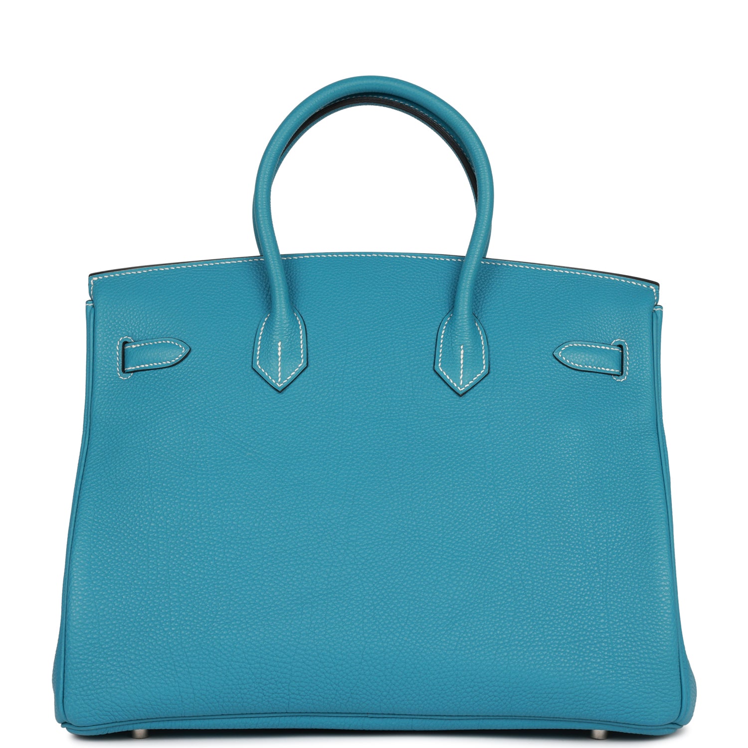 Hermes Birkin Bleu Jean Togo Palladium Hardware Handbag Travel Bag