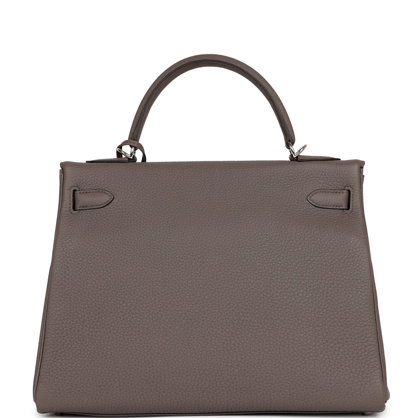 Hermes Kelly Retourne Etain Togo Palladium Hardware Handbag Travel Bag