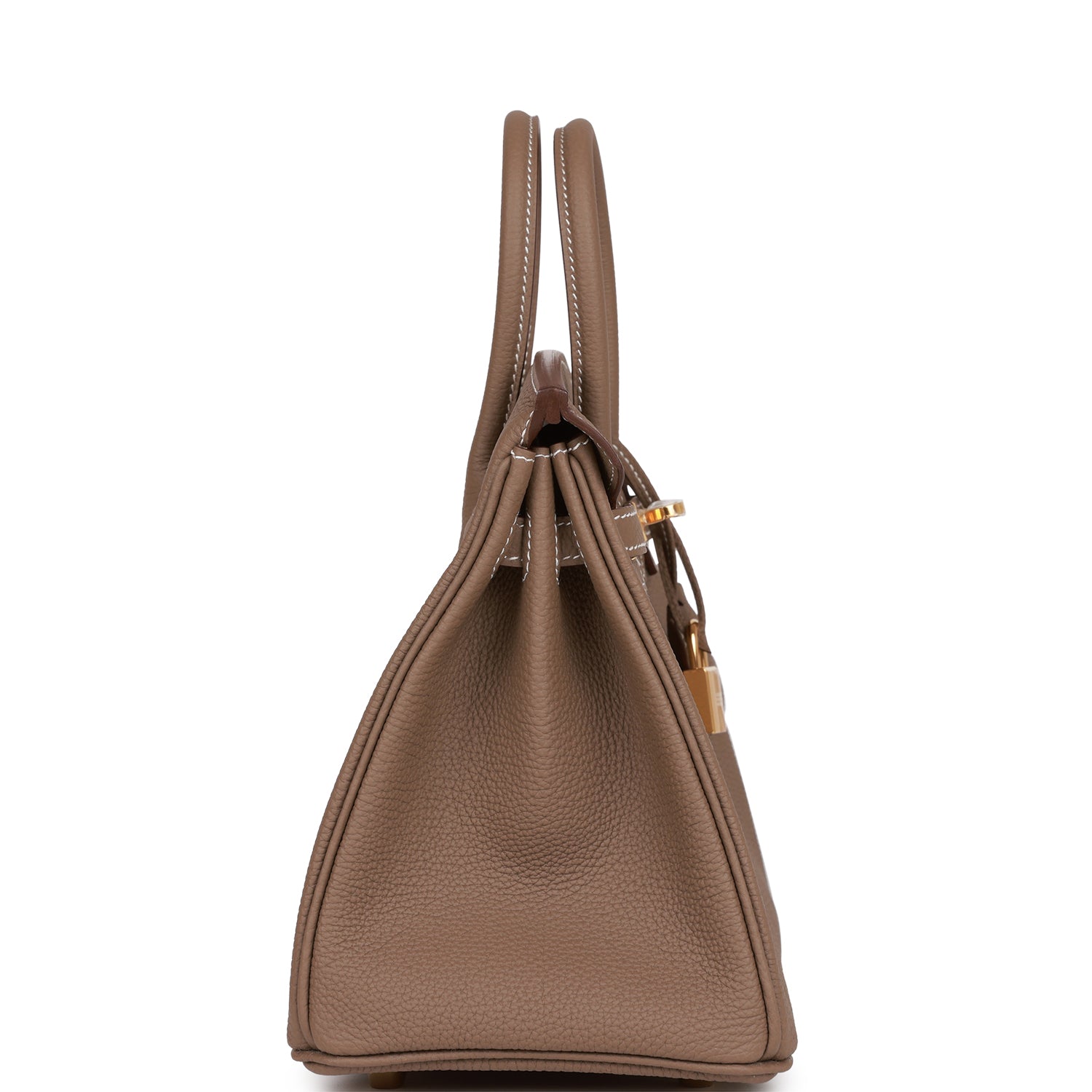 Hermes Birkin Etoupe Togo Hardware Handbag Gold Travel Bag 11