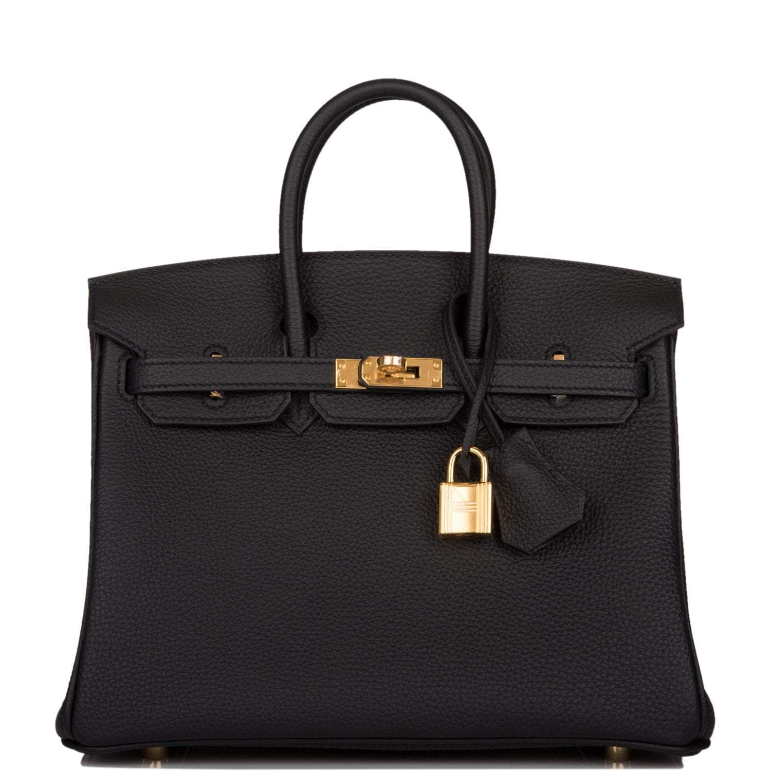 Hermes Birkin Togo Hardware Handbag Black Gold Travel Bag 50