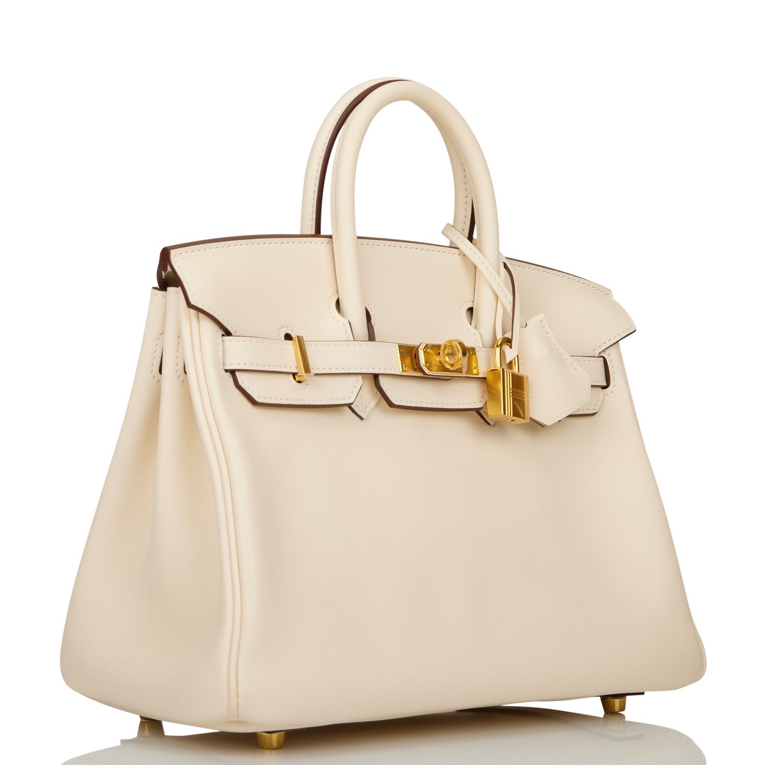 Hermes Birkin Nata Swift Hardware Handbag Gold Travel Bag Gold Hardware