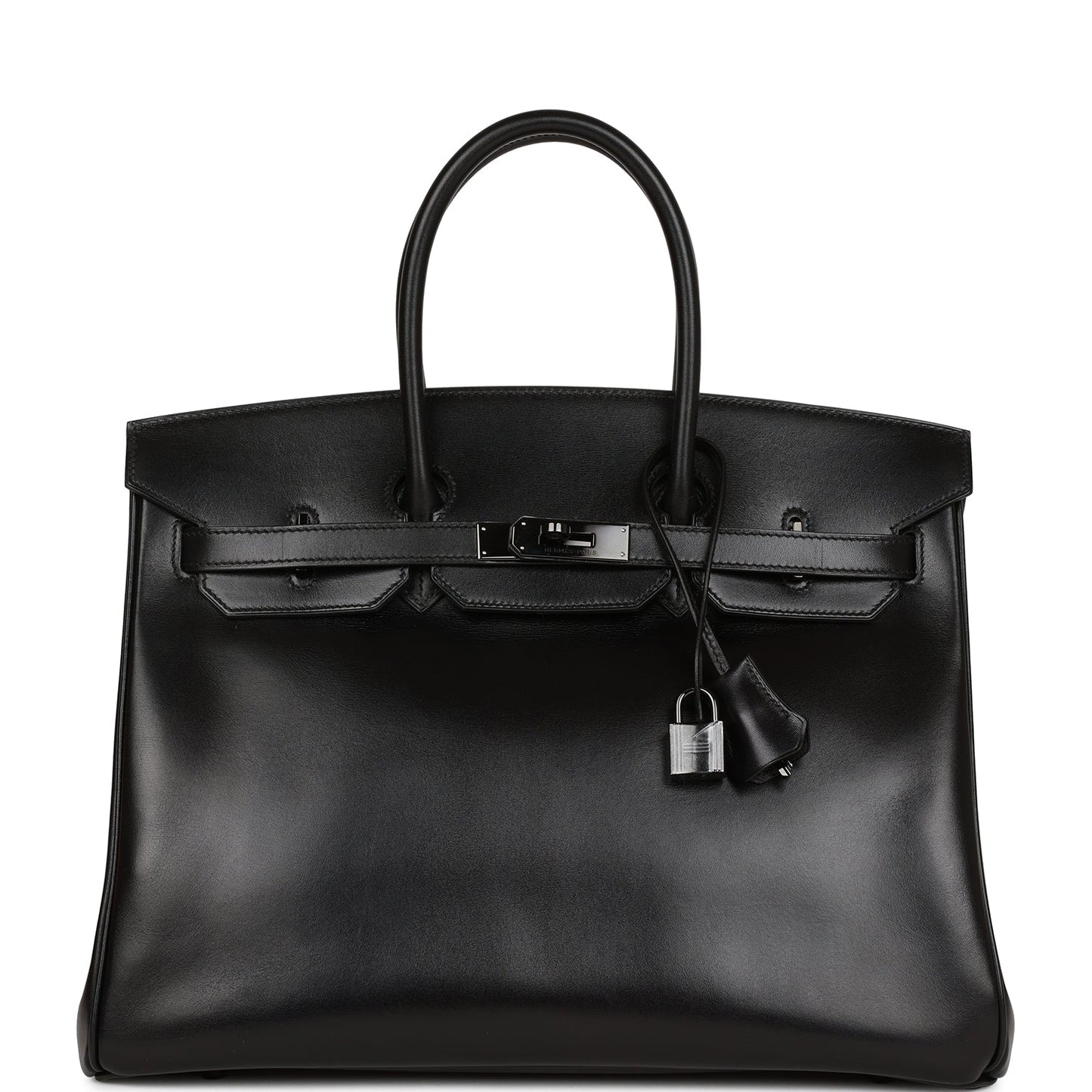 Hermes Birkin So Box Hardware Handbag Black Travel Bag