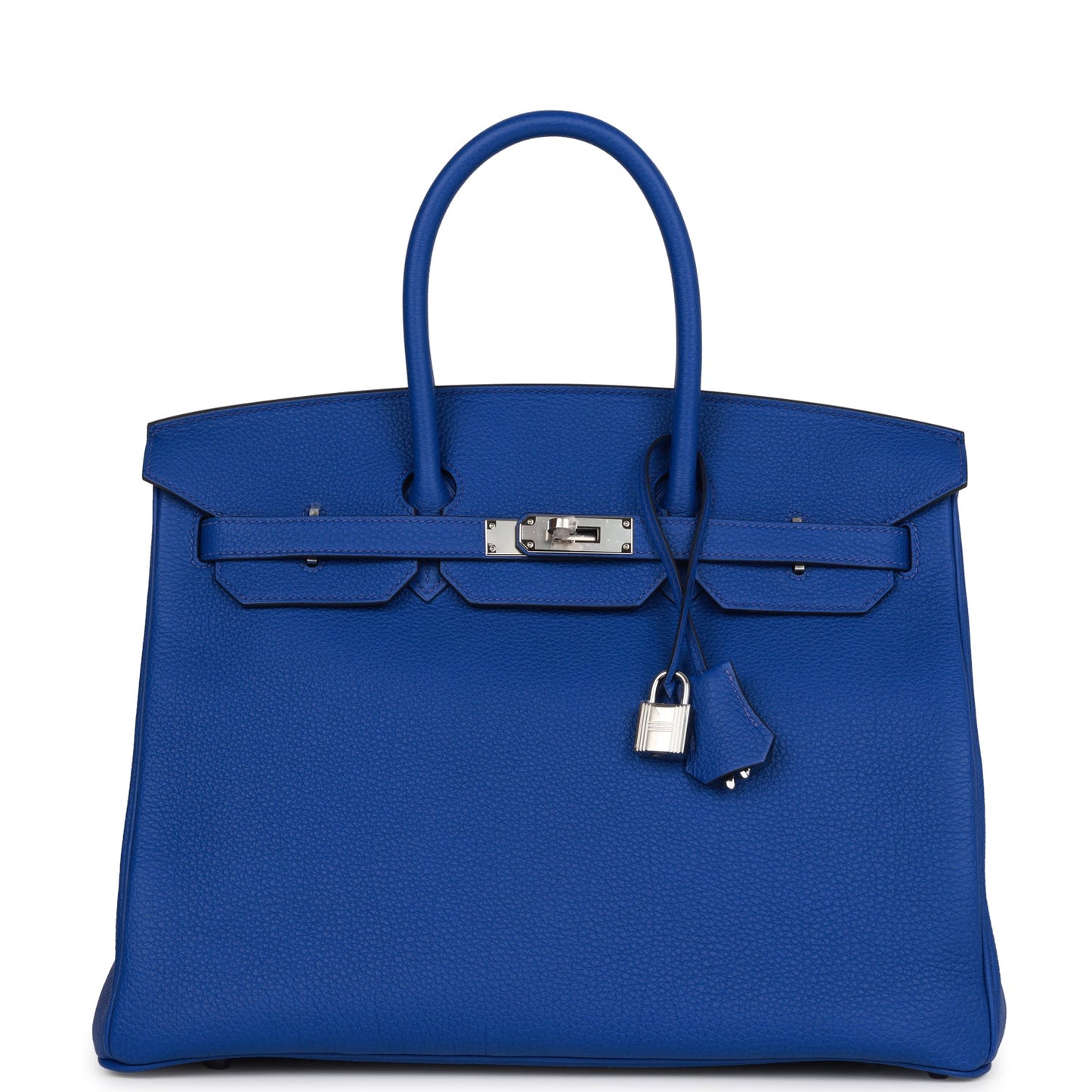 Hermes Birkin Bleu Royal Togo Palladium Hardware Handbag Travel Bag