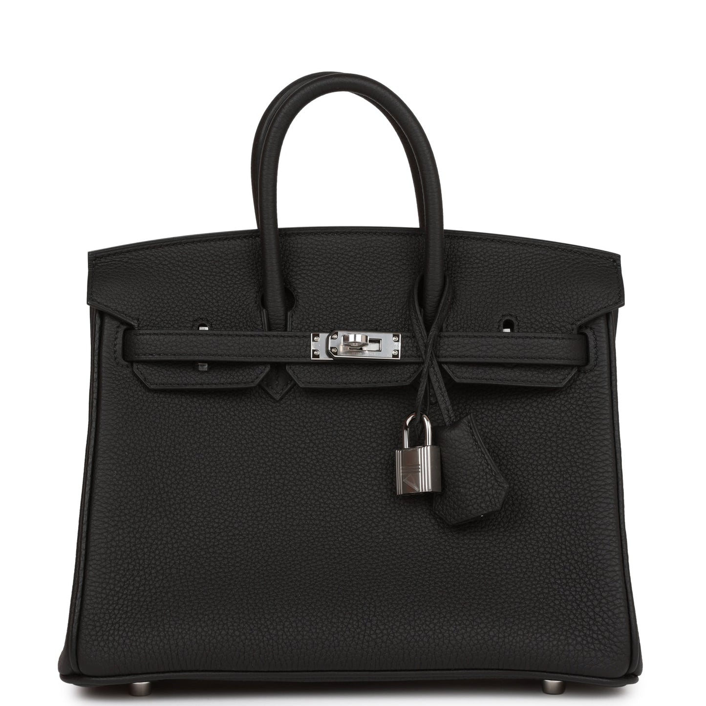 Hermes Birkin Togo Palladium Hardware Handbag Black Travel Bag 36