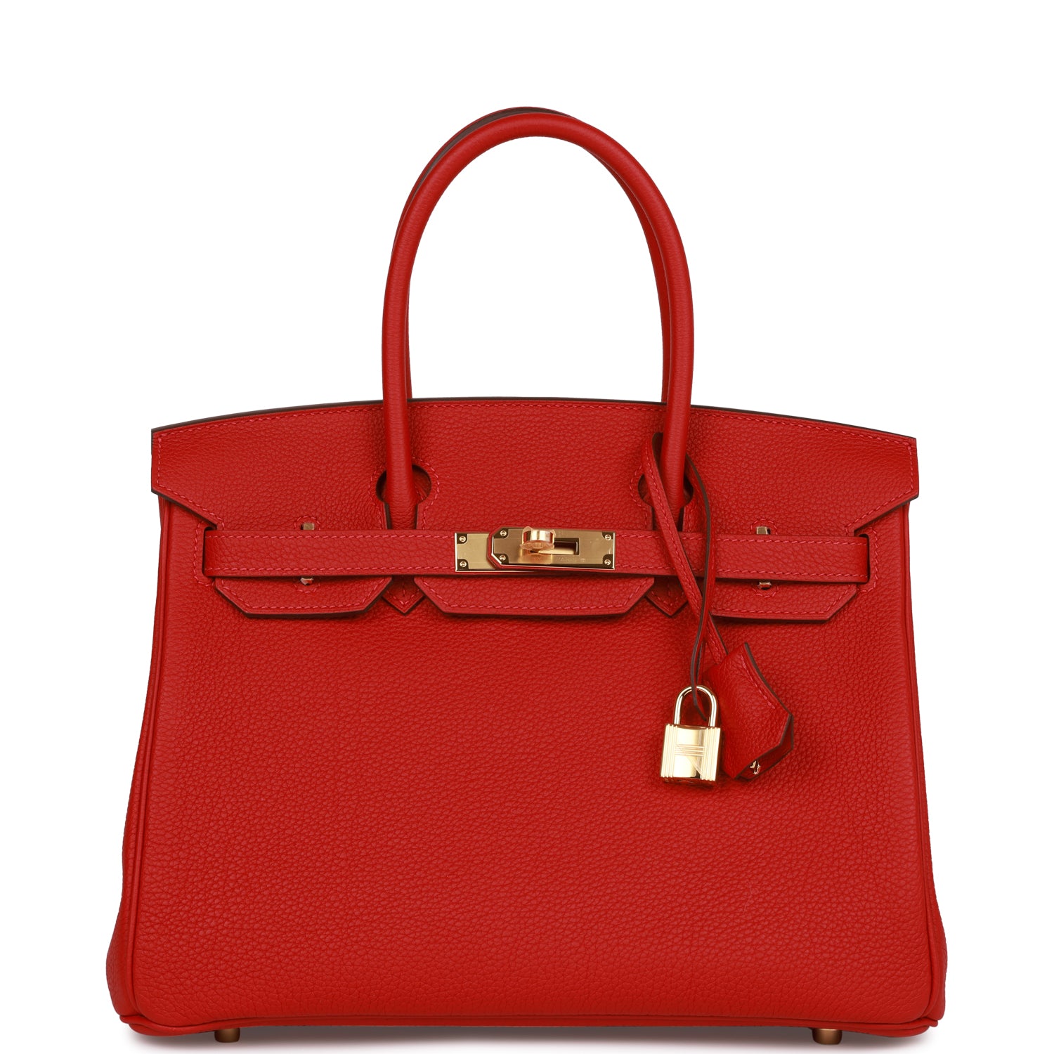 Hermes Special Order Hss Birkin Rouge Cas Ue Togo Gold Travel Bag